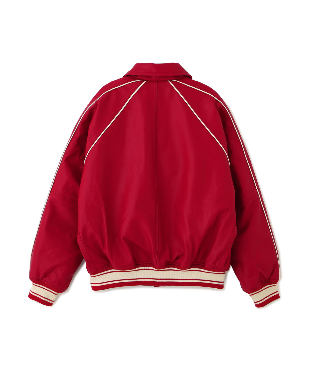 《AVIREX×MOUSSY》LEATHER VARSITY JACKET