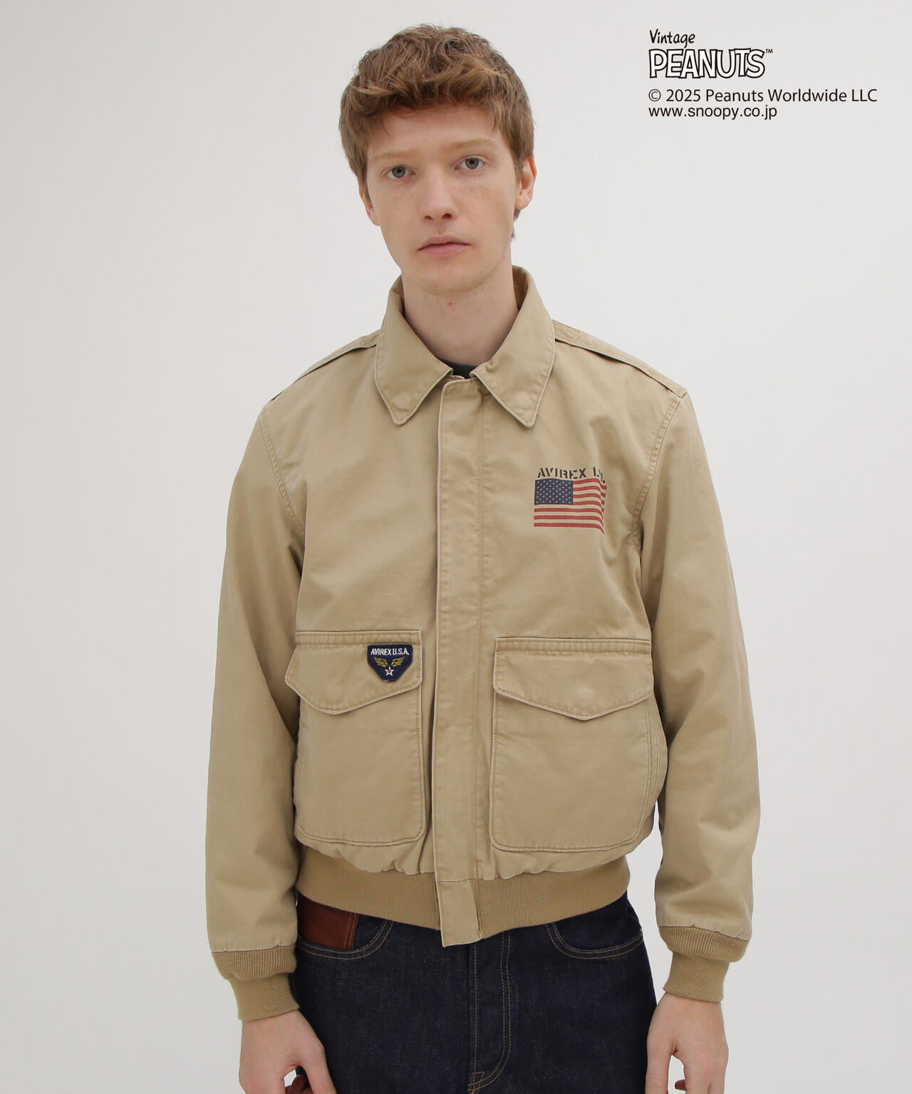 《AVIREX × PEANUTS》COTTON A-2 ”FLYING ACE”