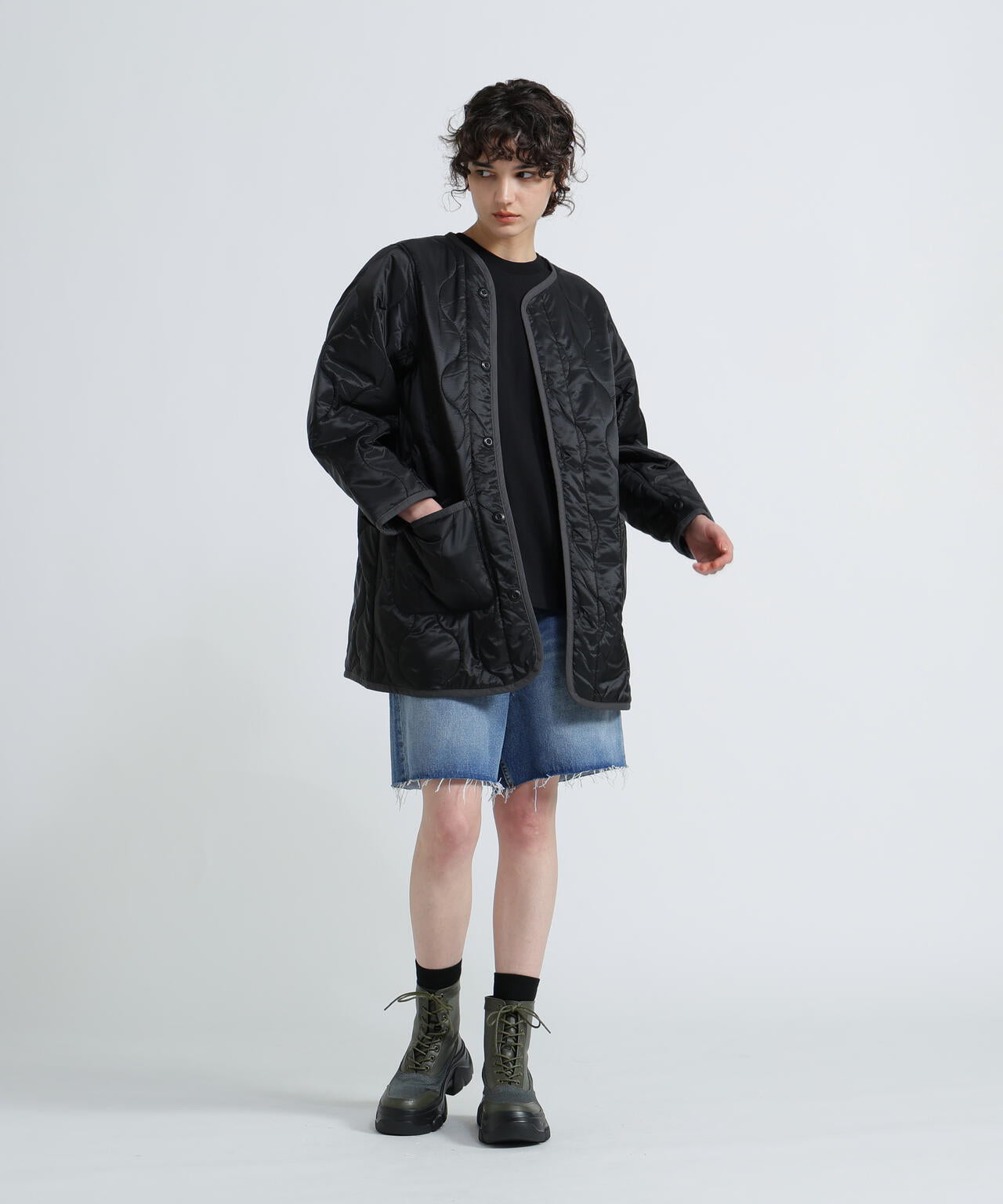 《WOMAN》QUILTING LINER JACKET
