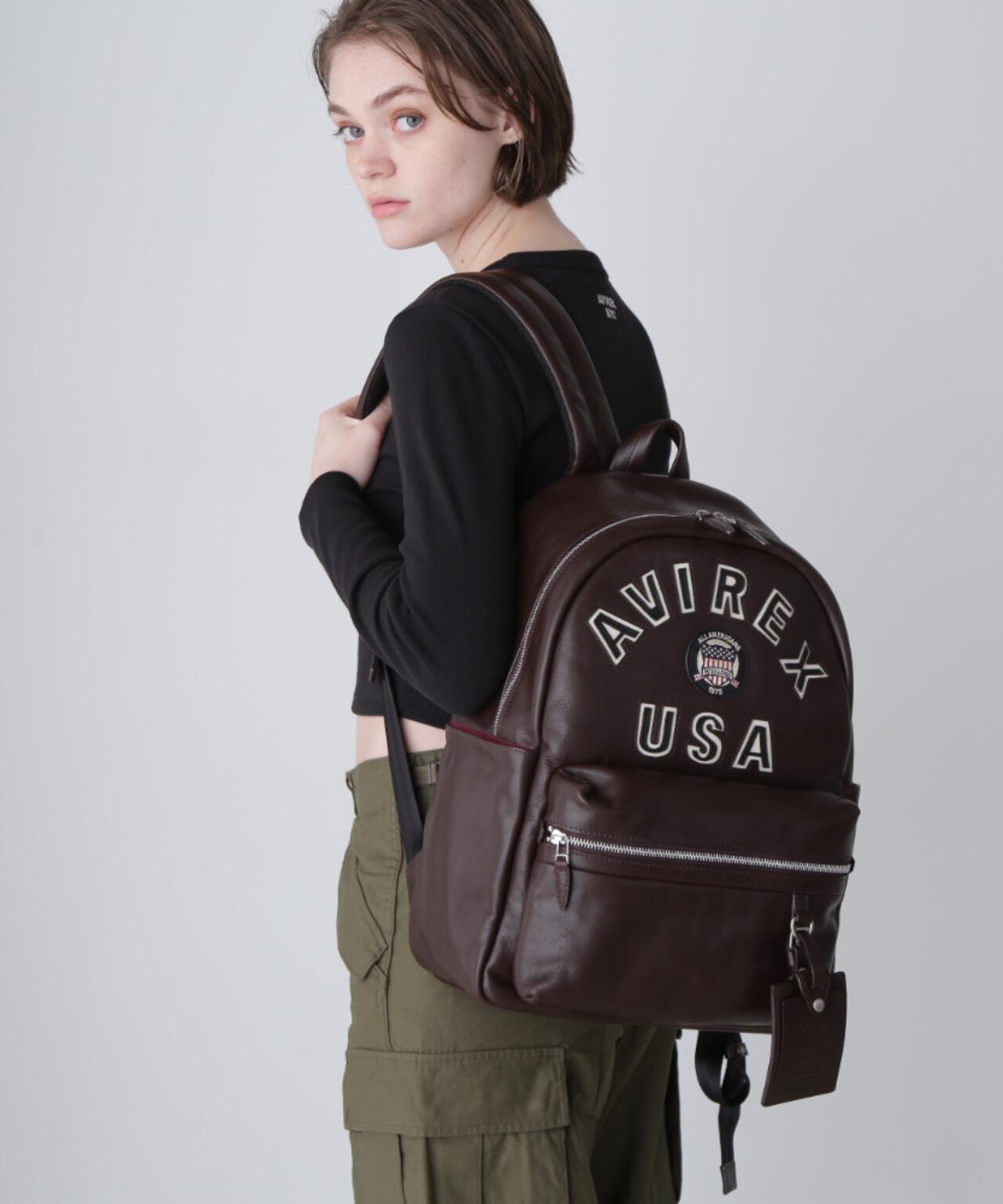 VARSITY LEATHER DAYPACK / AVX5628