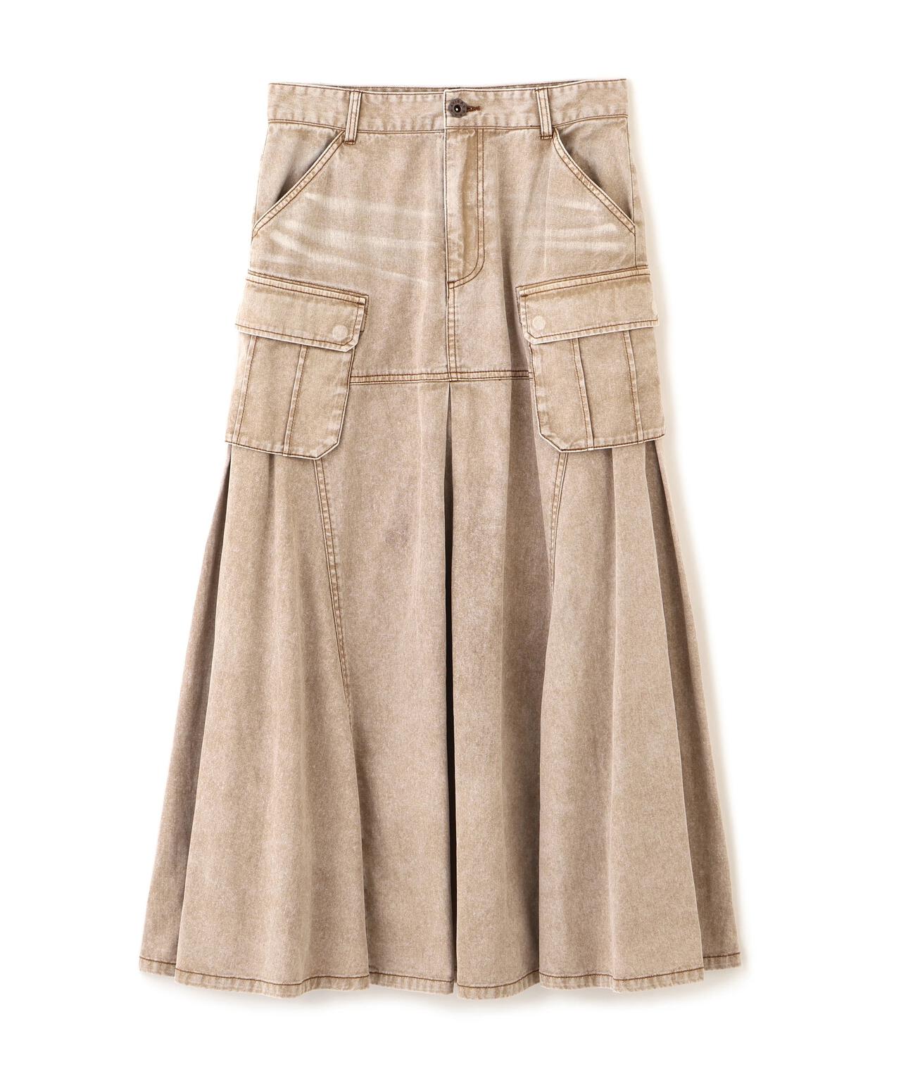 DENIM MERMAID CARGO SKIRT