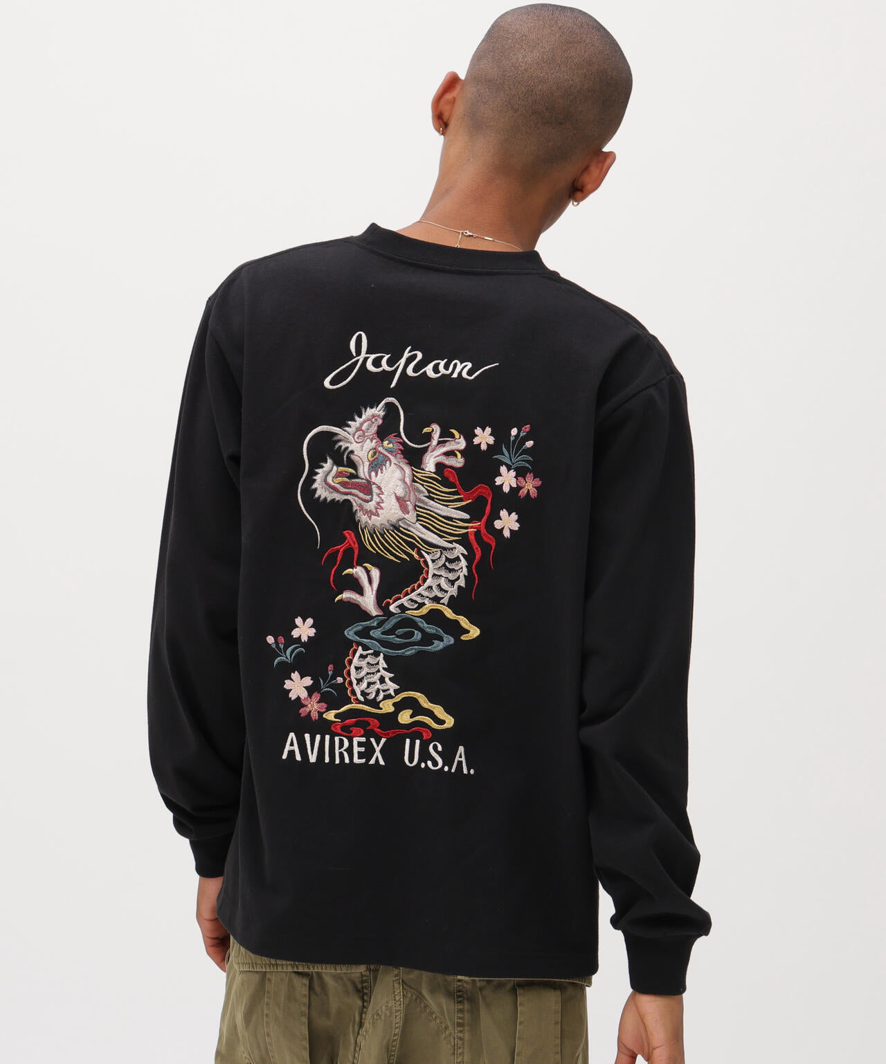 SOUVENIR L/S T-SHIRT ”DRAGON＆ CHERRY BLOSSOMS”