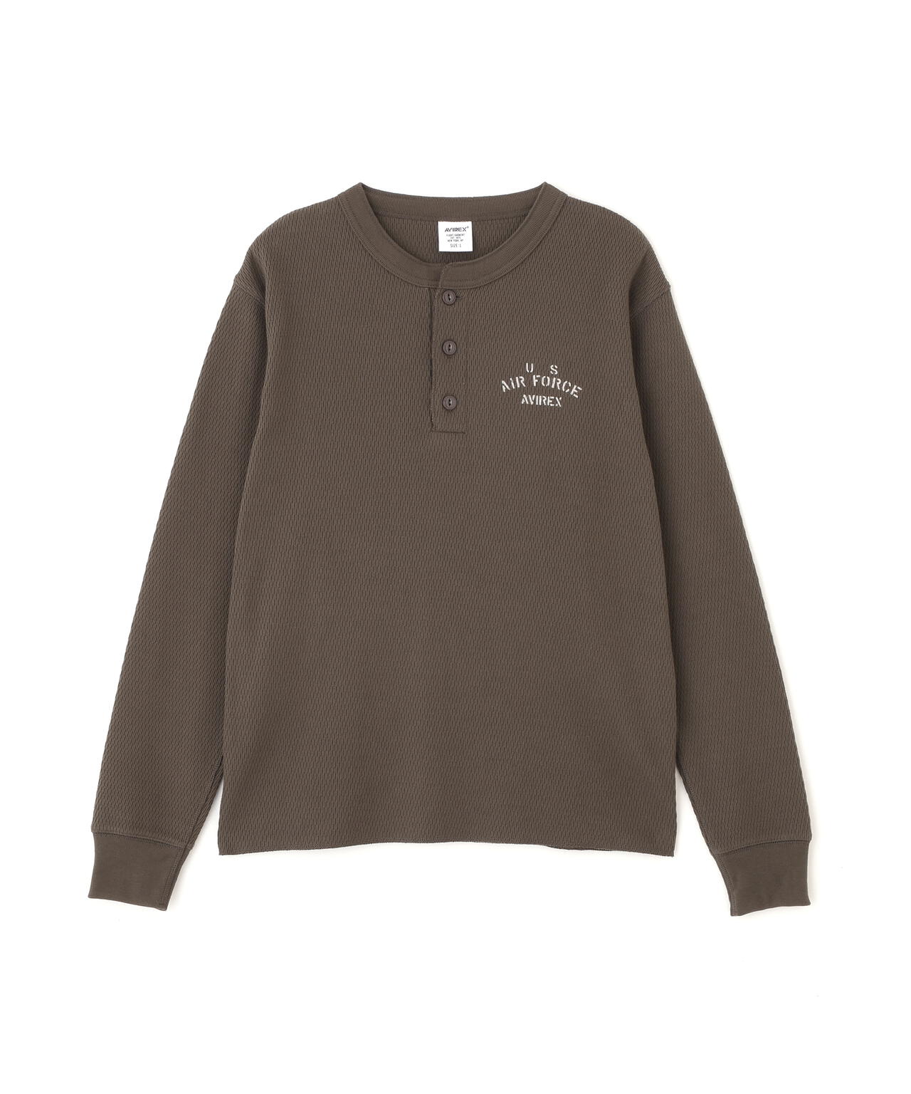 《直営店限定》HONEYCOMB HENRY NECK L/S T-SHIRT