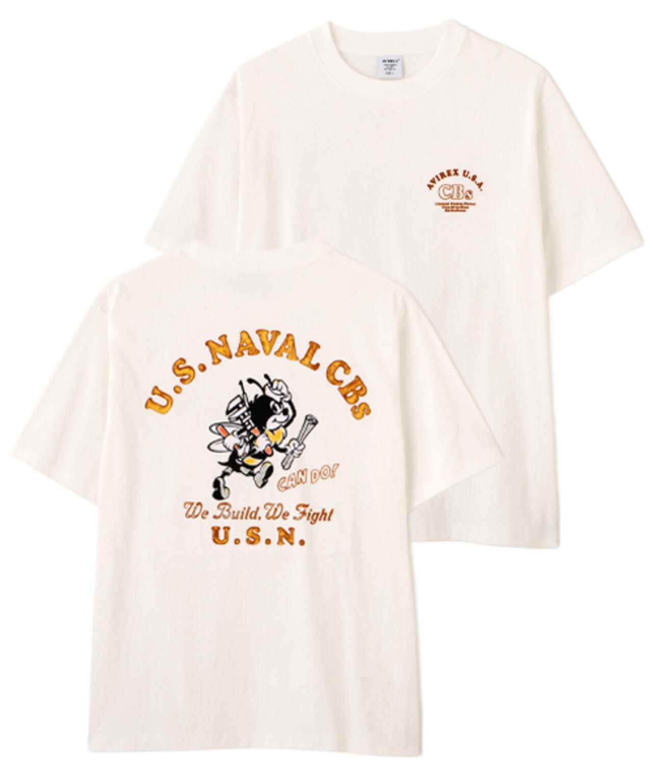 U.S. NAVAL CBs FLOCKY T-SHIRT
