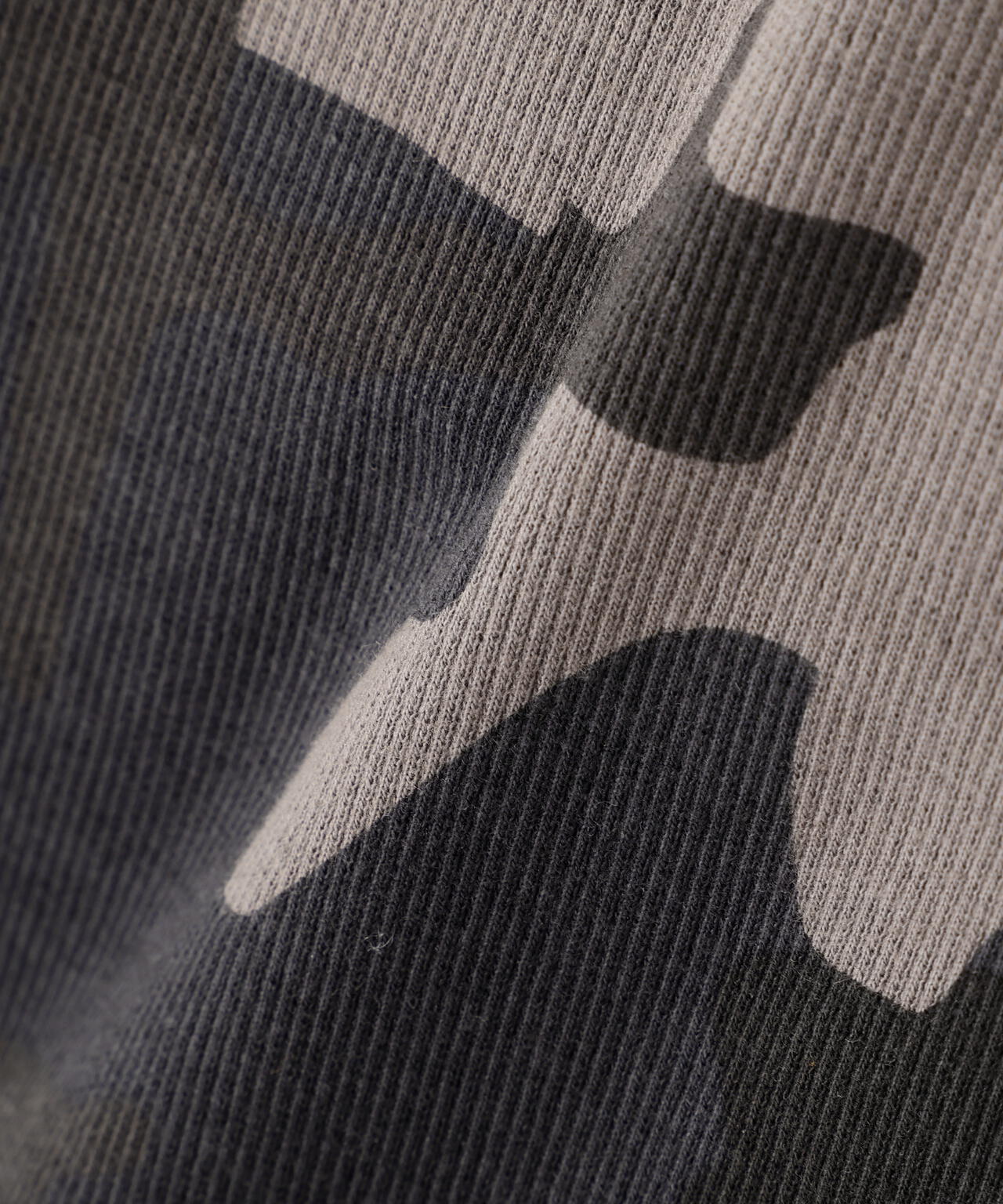 《WEB限定/DAILY/デイリー/WOMAN》RIB CAMO L/S HENLEY NECK T-SHIRT