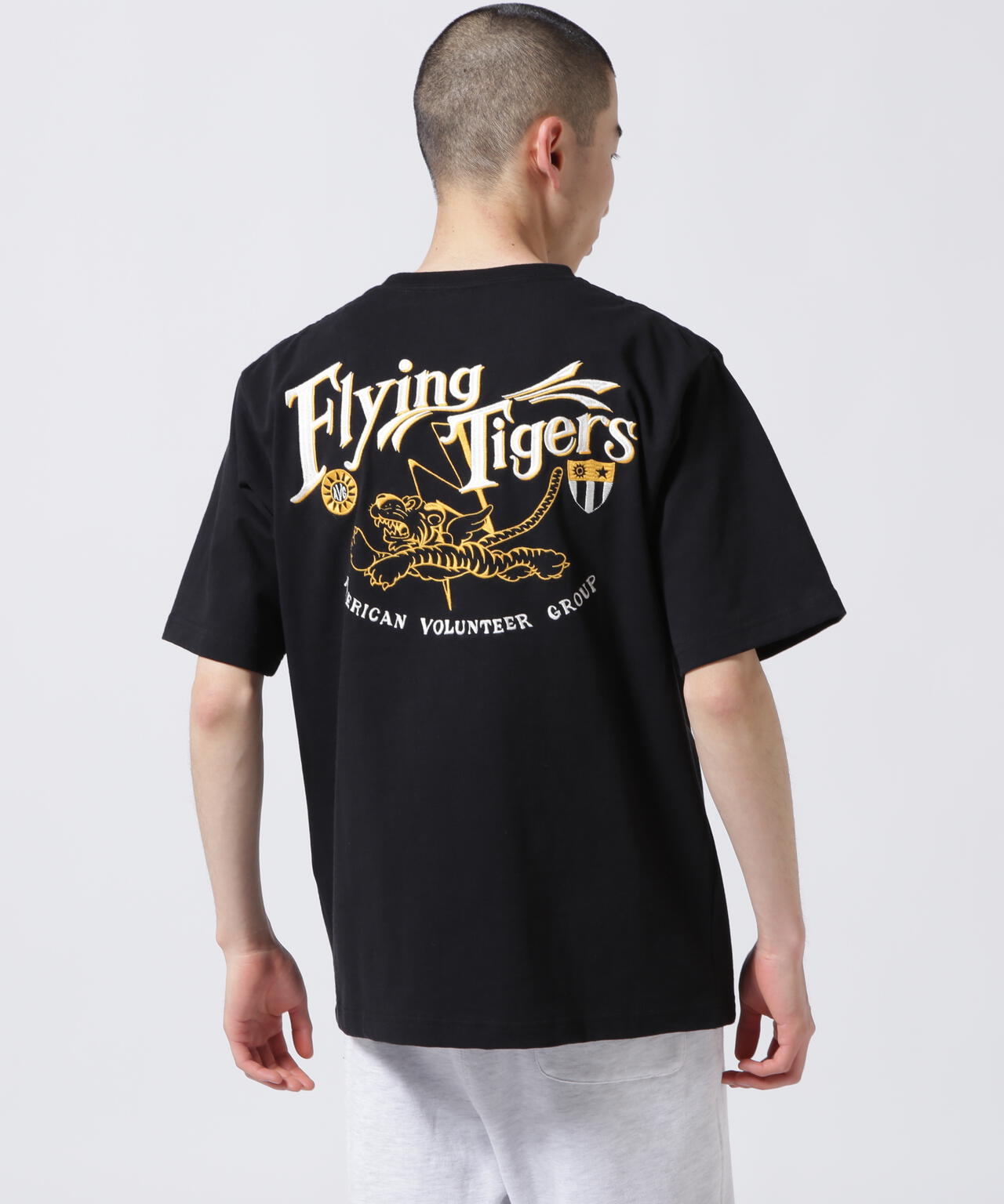 《WEB＆DEPOT限定》EMBROIDERY T-SHIRT FLYING TIGERS