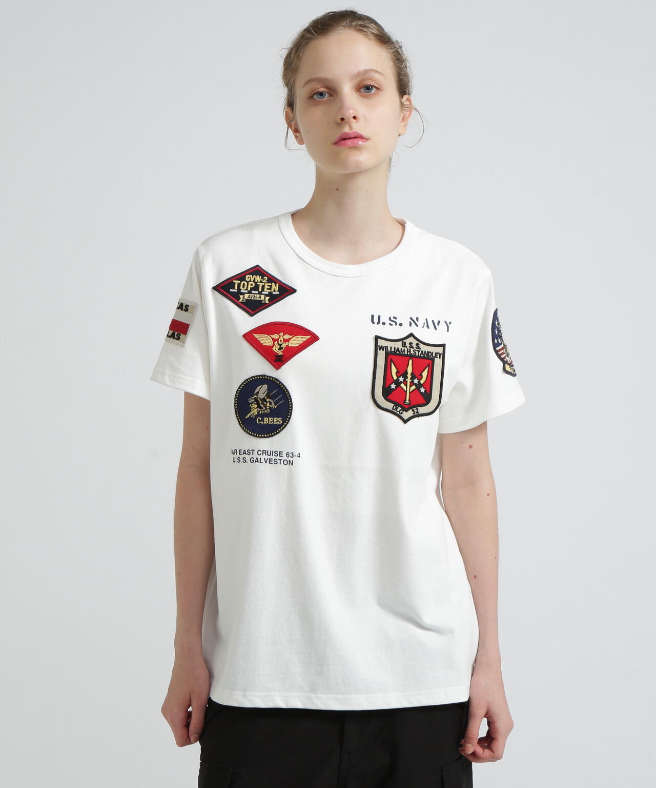 《WEB＆DEPOT限定》TOP GUN WAPPEN T-SHIRT