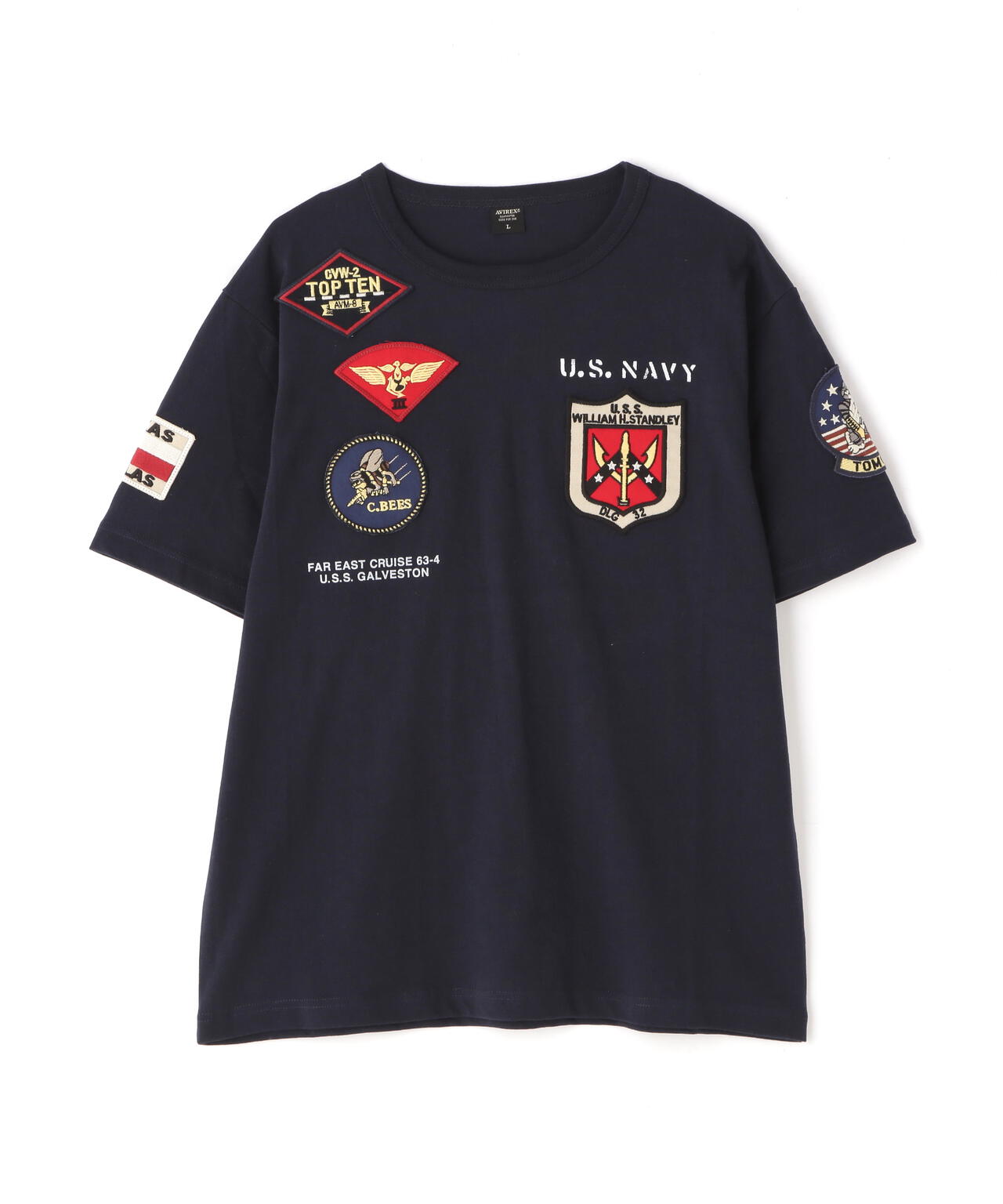 《WEB＆DEPOT限定》TOP GUN WAPPEN T-SHIRT