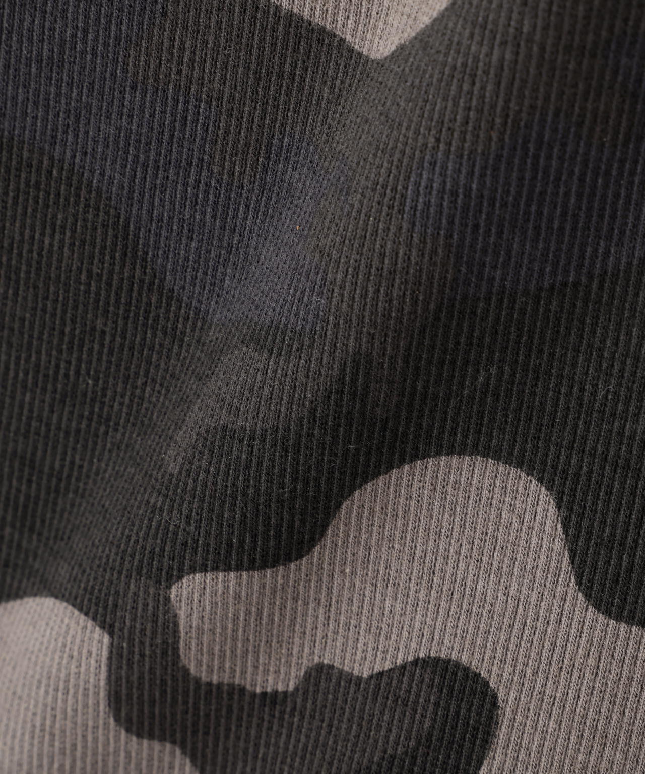 《WEB限定/DAILY/デイリー/WOMAN》RIB CAMO S/S HENLEY NECK T-SHIRT