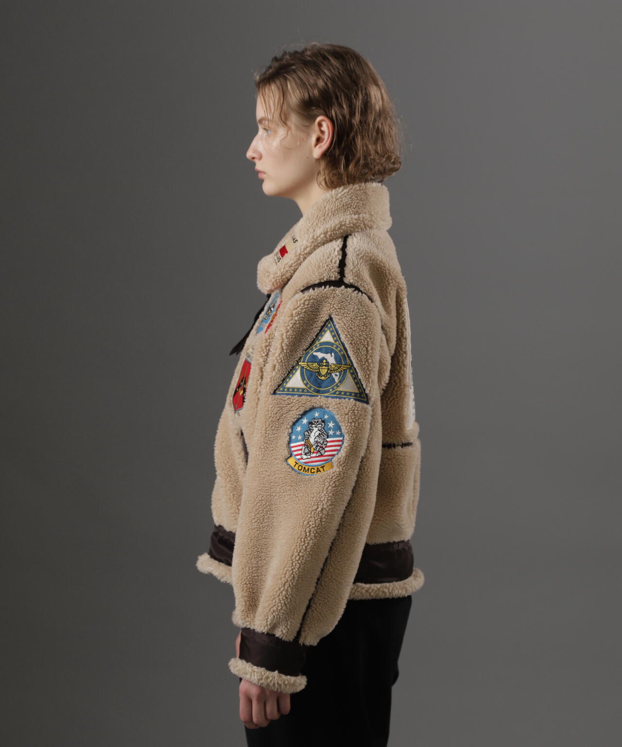 《WOMAN》RETORO BOA B-3 TOPGUN
