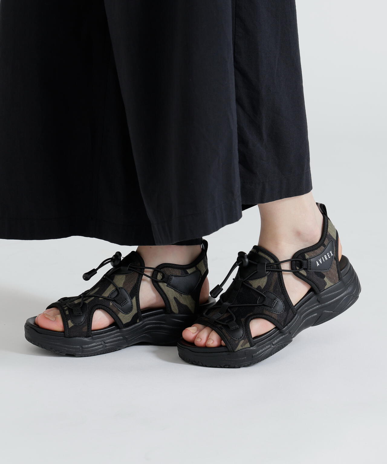 《直営店限定》SPORTY SANDAL（CAMOUFLAGE)