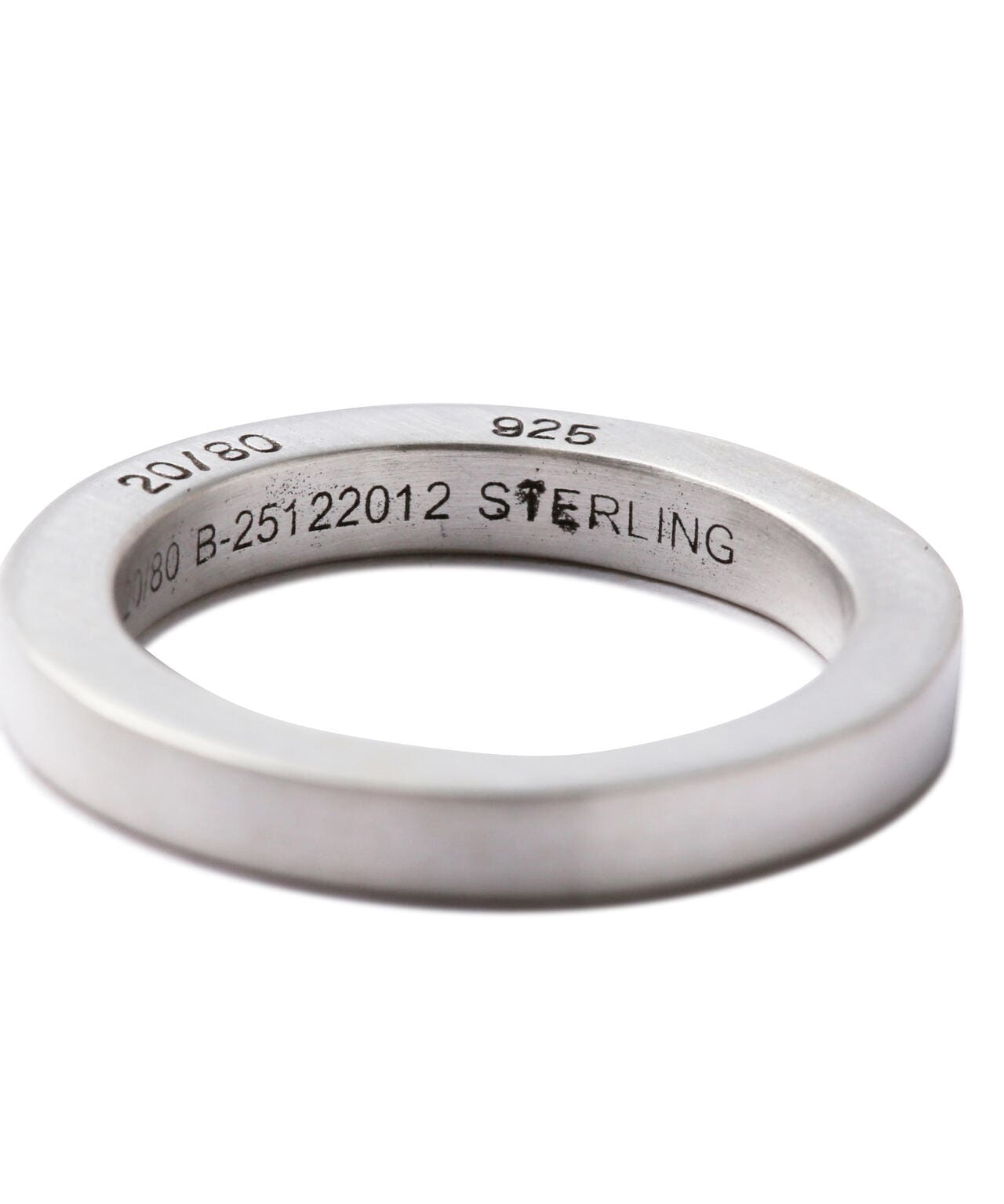 20/80/トゥエンティーエイティー/STERLING SILVER SQUARE RING 3mm WIDTH