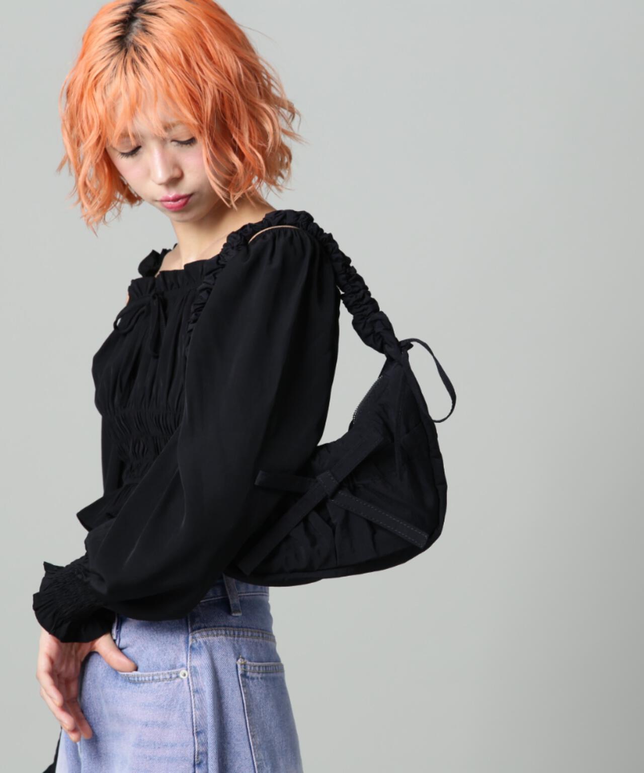 【WEB限定】SIS/エスアイエス/リボンギャザーミニバッグ