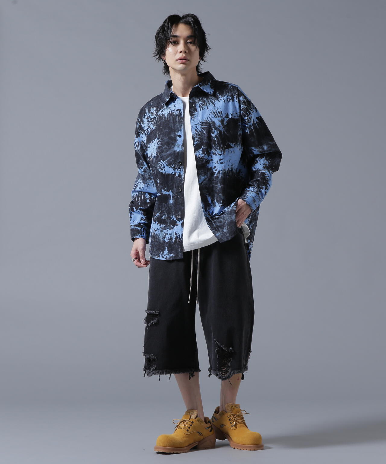 【WEB＆DEPOT限定】DankeSchon/ダンケシェーン/TIE DYE LONG SHIRTS