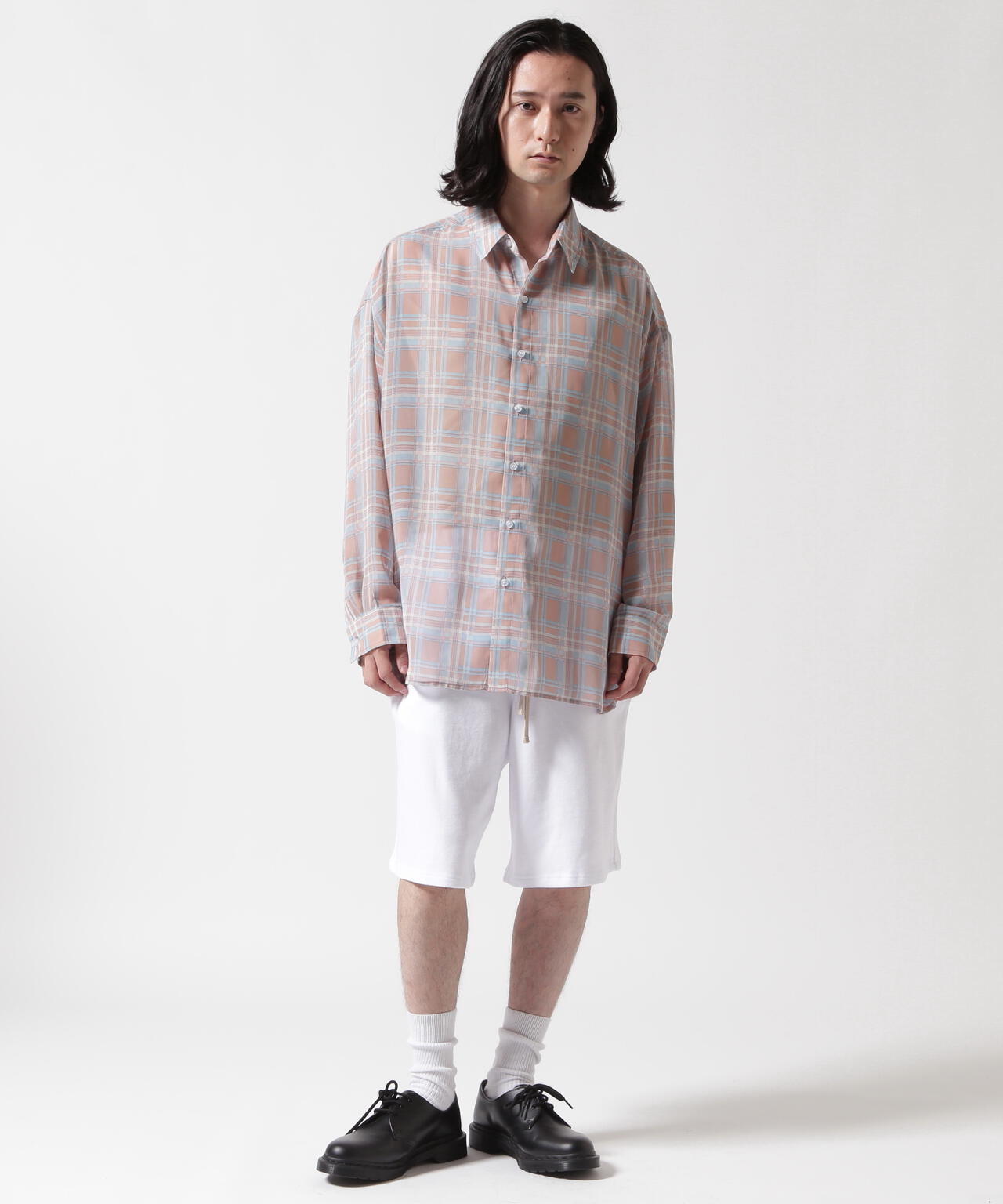 WHITELAND/ホワイトランド/CHIFFON CHECK SHIRT