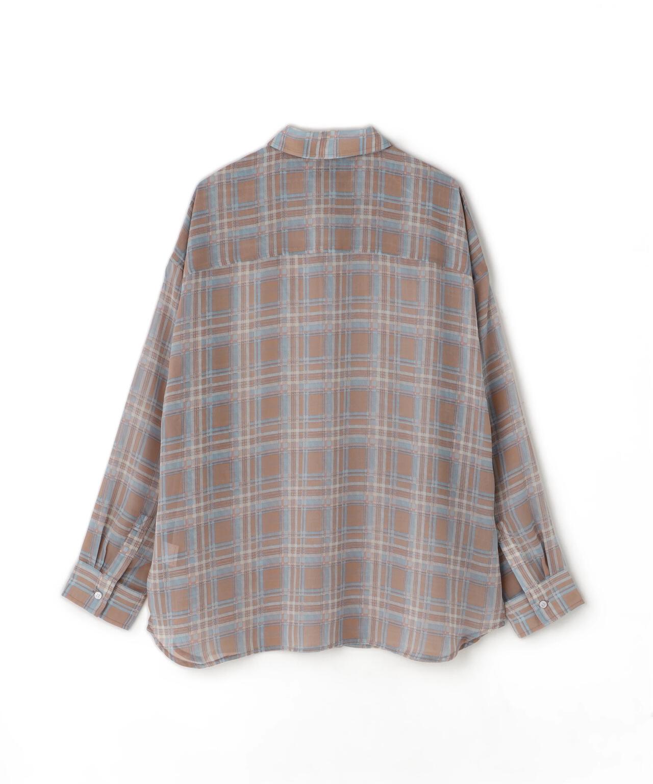 WHITELAND/ホワイトランド/CHIFFON CHECK SHIRT
