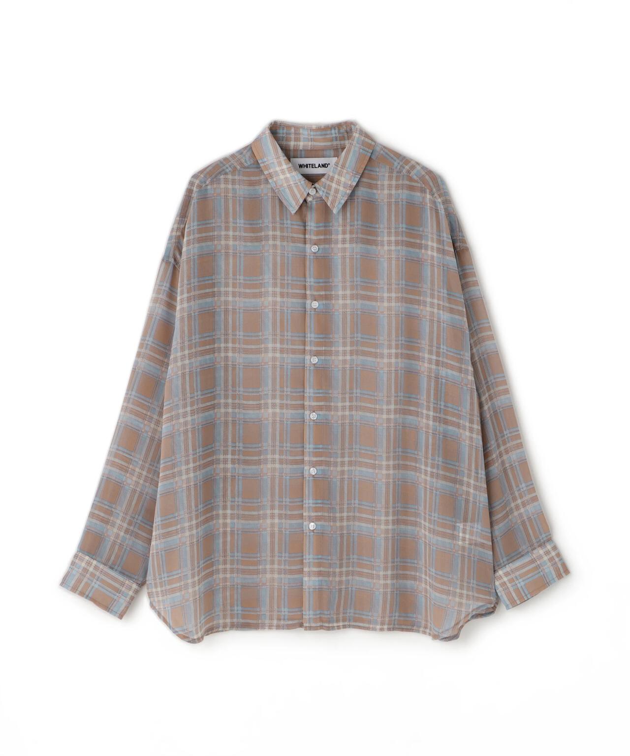 WHITELAND/ホワイトランド/CHIFFON CHECK SHIRT