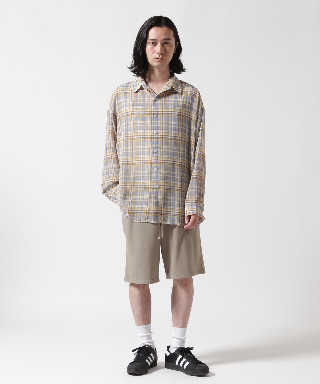WHITELAND/ホワイトランド/CHIFFON CHECK SHIRT