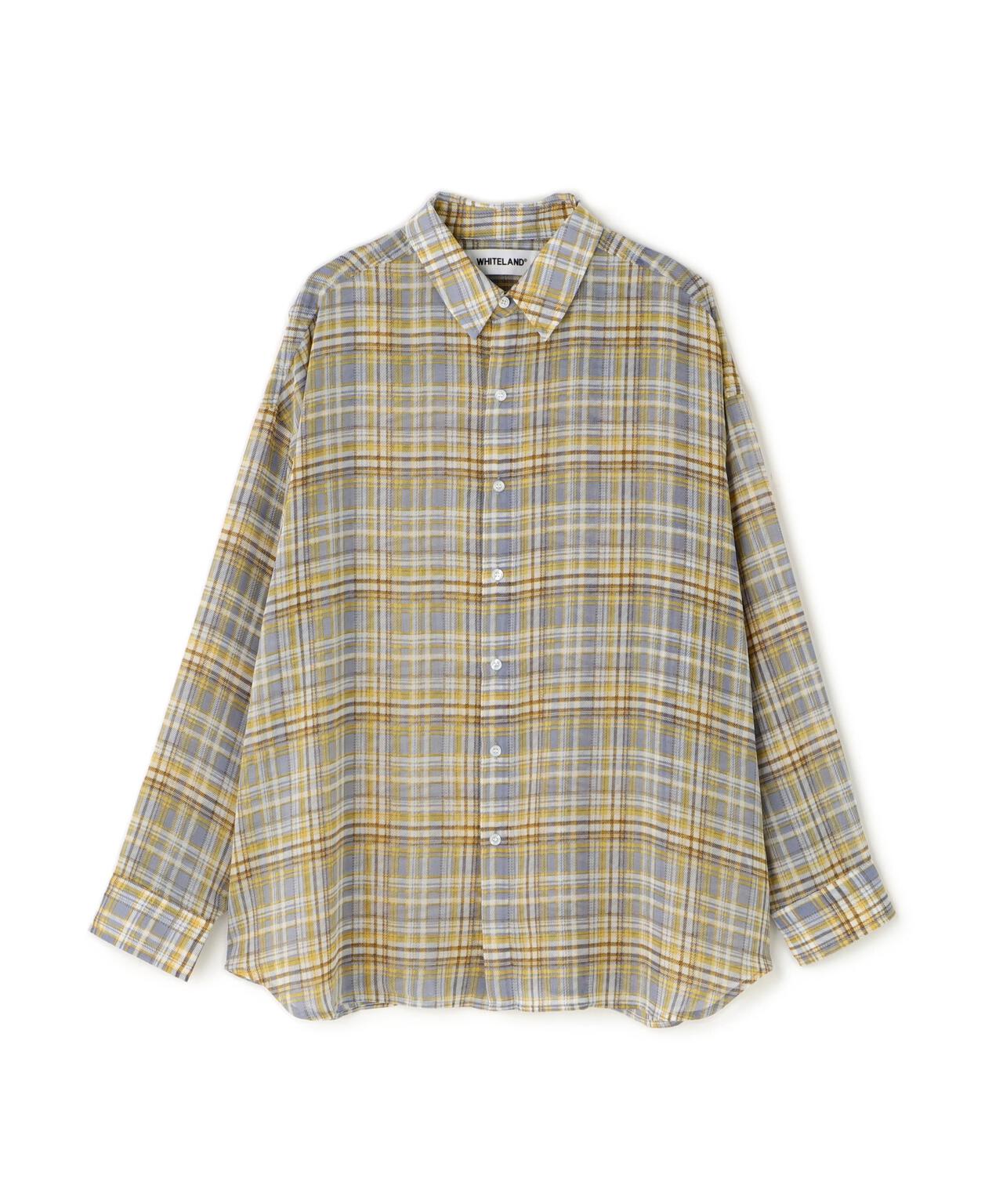 WHITELAND/ホワイトランド/CHIFFON CHECK SHIRT