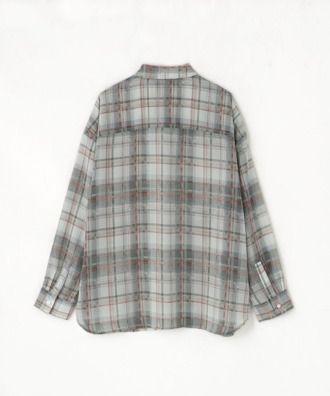 WHITELAND/ホワイトランド/CHIFFON CHECK SHIRT