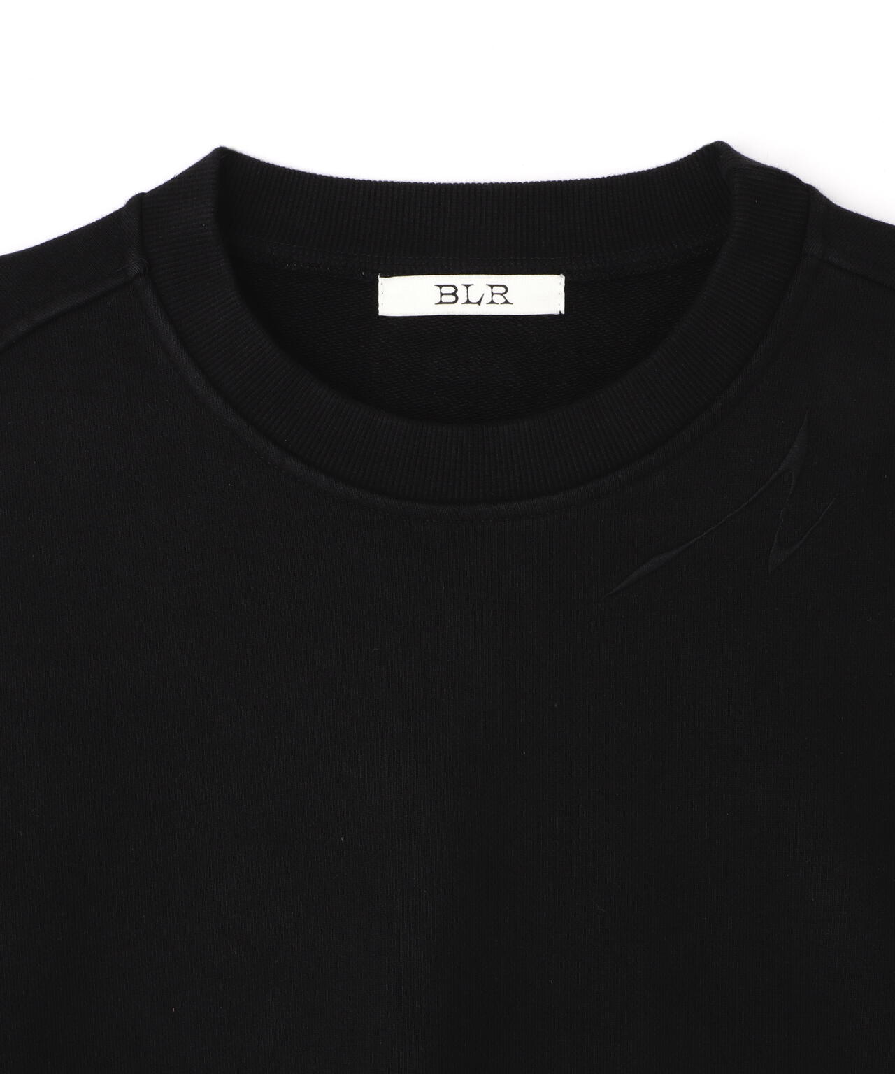 BLR/ビーエルアール/OVER-FIT RAW-CUTTED LINE SWEATSHIRTS