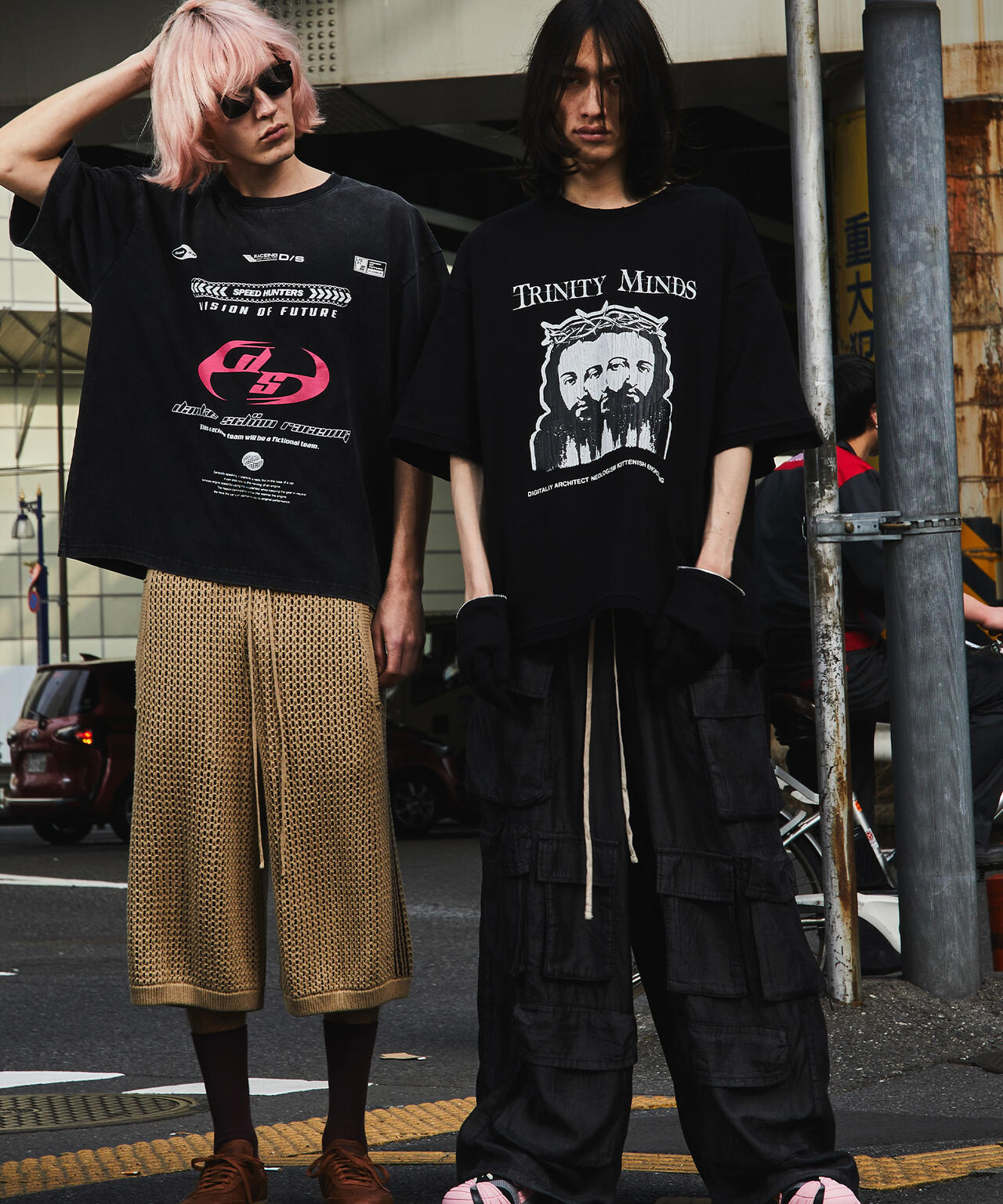 DankeSchon/ダンケシェーン/POWDER S/S TEE RACE PINK