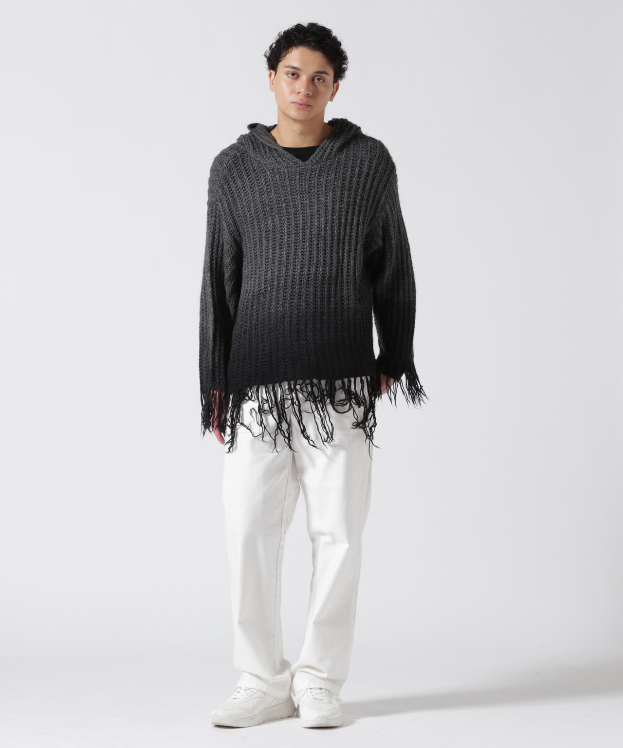 DankeSchon/ダンケシェーン/GRADATION KNIT HOODIE