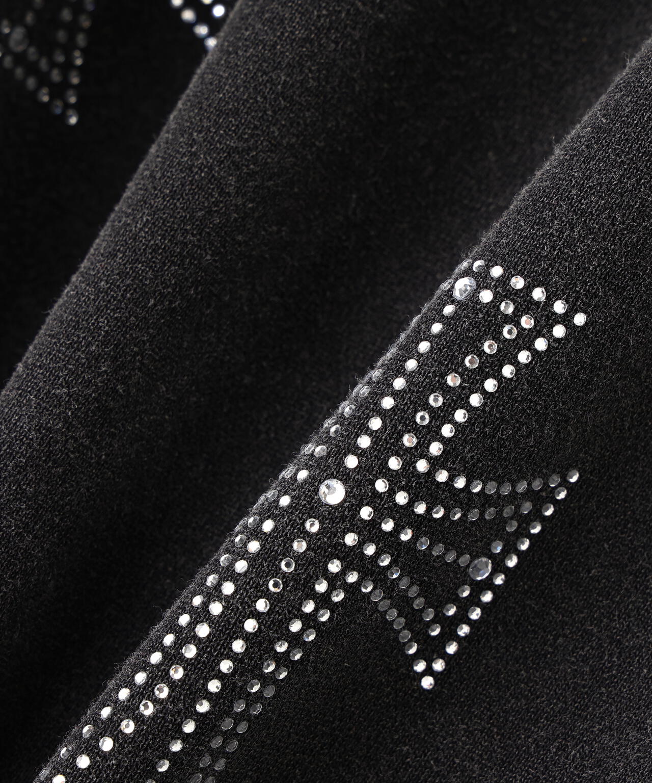 UNKNOWNLONDON/アンノウンロンドン/OUTLINE RHINESTONE SWEAT PANTS