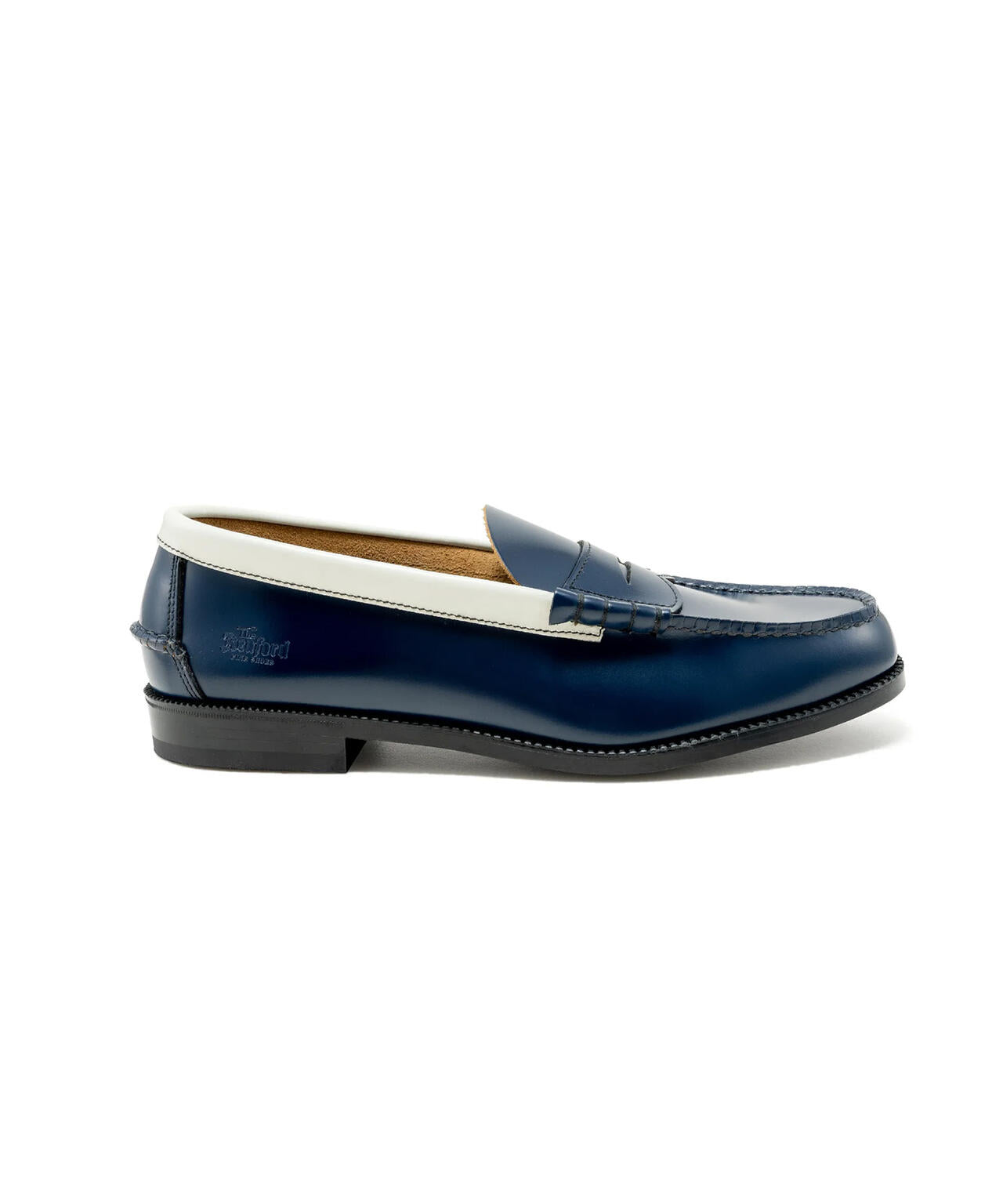 The Kenford Fineshoes/ケンフォードファインシューズ/COIN LOAFERS NAVY×WHITE
