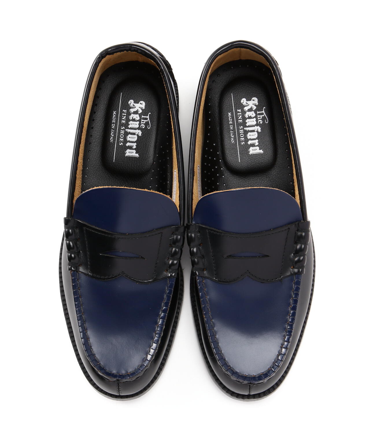 The Kenford Fineshoes/ケンフォードファインシューズ/COIN LOAFERS BLACK×NAVY