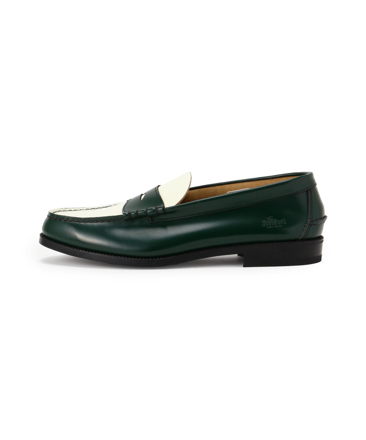 The Kenford Fineshoes/ケンフォードファインシューズ/COIN LOAFERS GREEN×WHITE