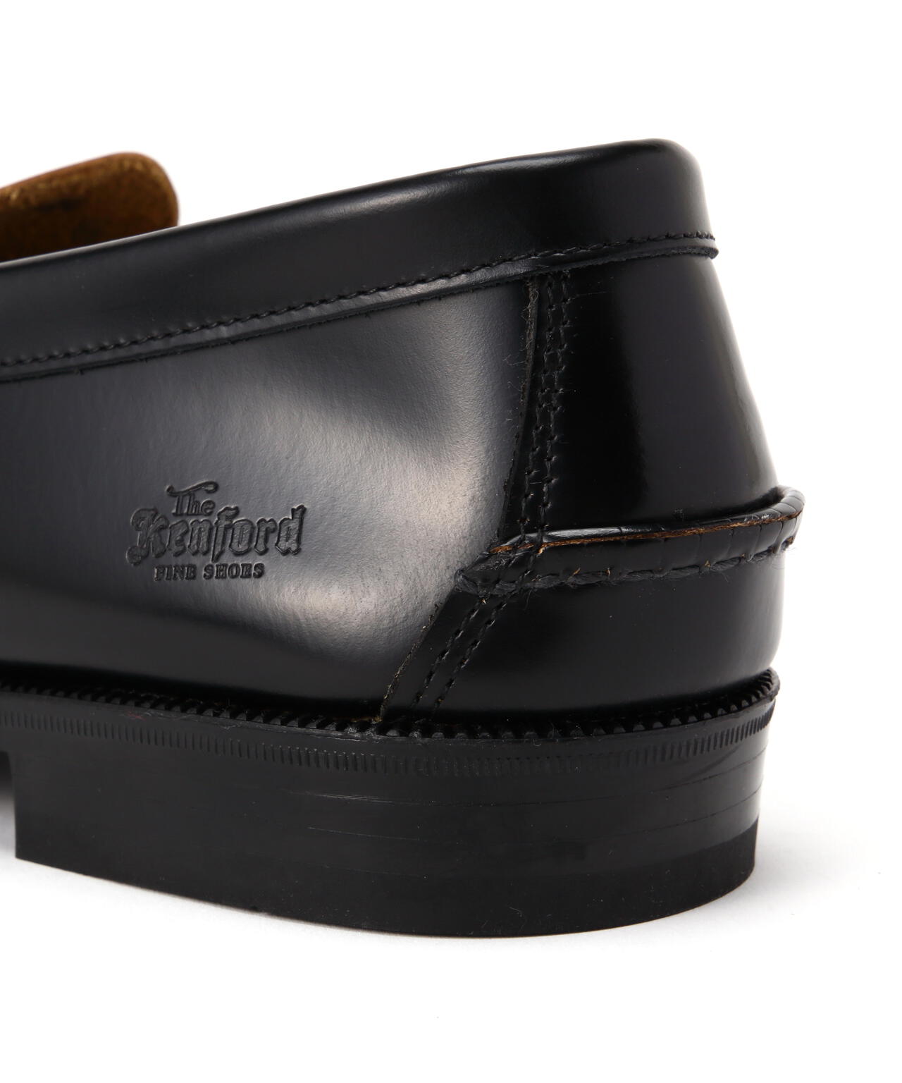 The Kenford Fineshoes/ケンフォードファインシューズ/COIN LOAFERS BLACK×RED