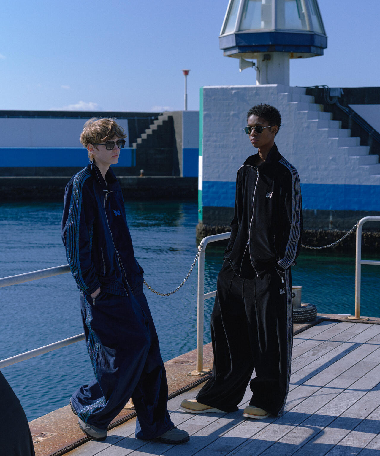NEEDLES/ニードルズ/【LHP EXCLUSIVE】H.D.TRACK PANT - C/PE VELOUR（BLACK）
