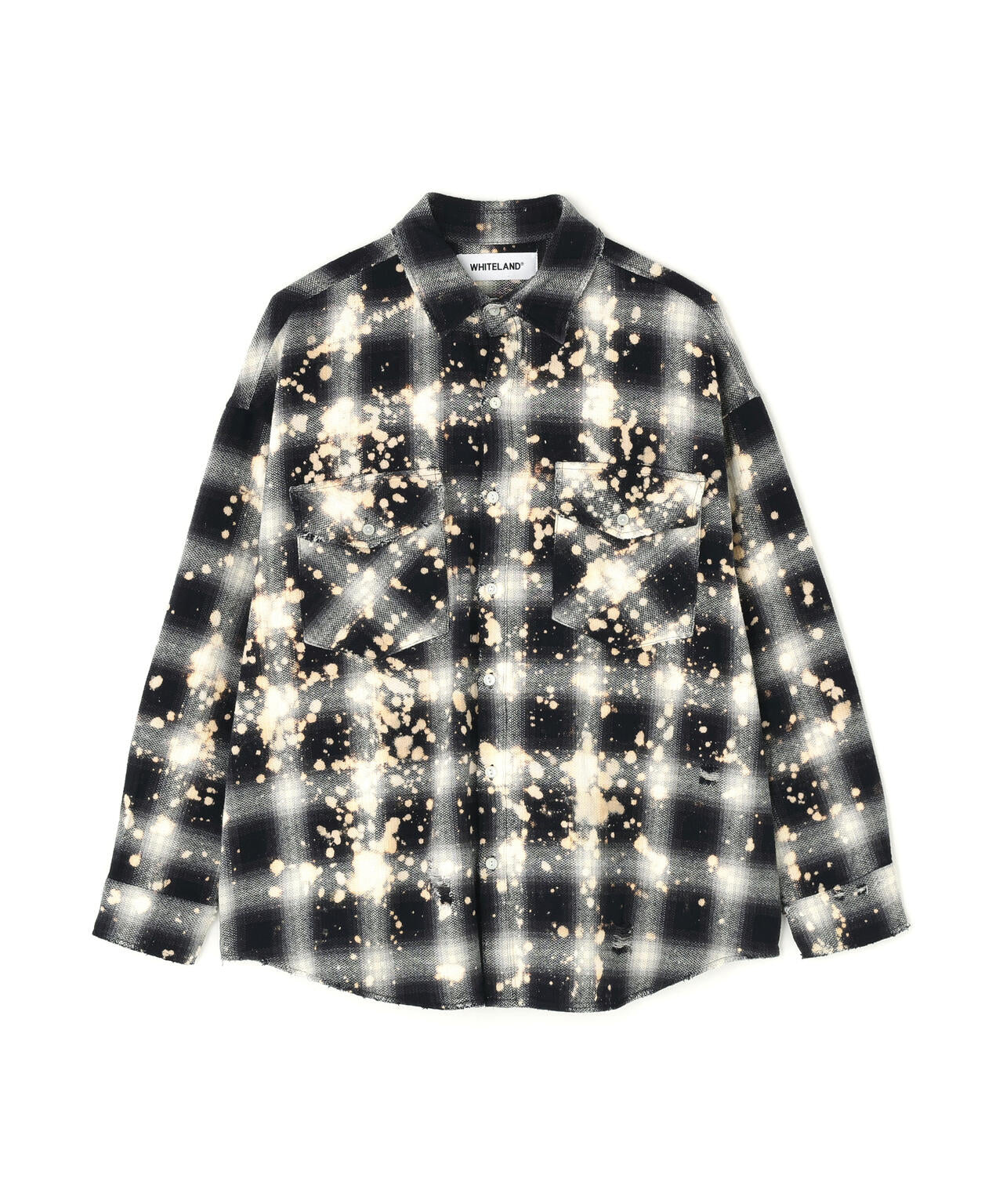 WHITELAND/ホワイトランド/BLEACH CHECK SHIRTS