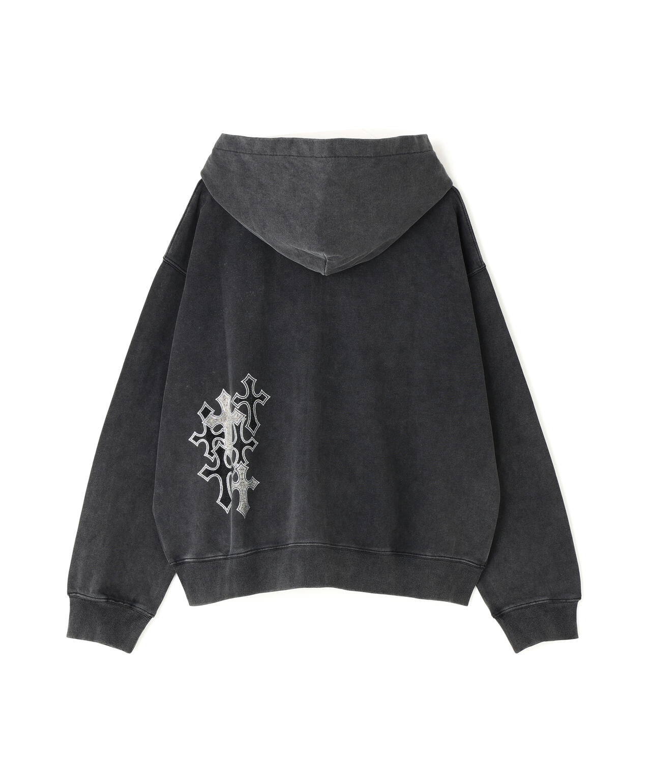 SUPPLIER/サプライヤー/MULTIPLE CROSS  RHINESTONE ZIP HOODIE