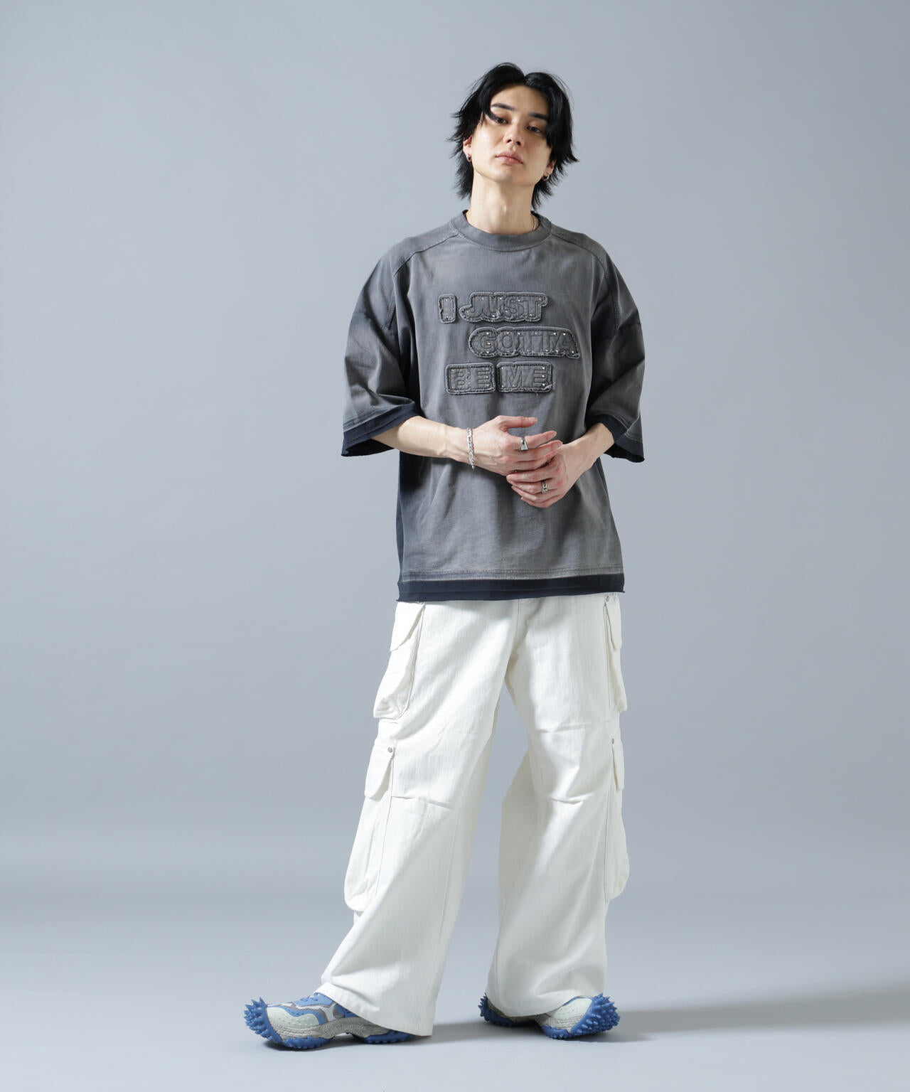 DankeSchon/ダンケシェーン/PIGMENT SPRAY S/S TEE JUST