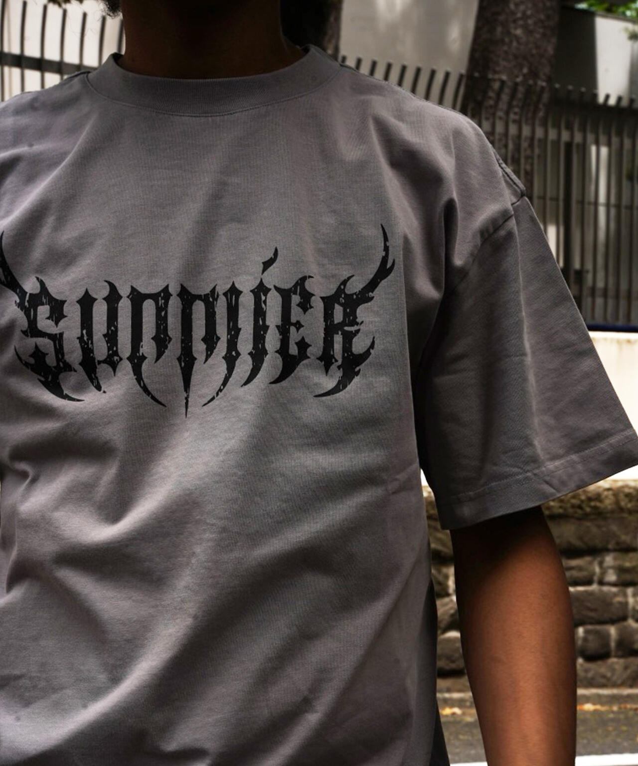 SUPPLIER/サプライヤー/LHP別注 Rhinestone Fire Bones Tee