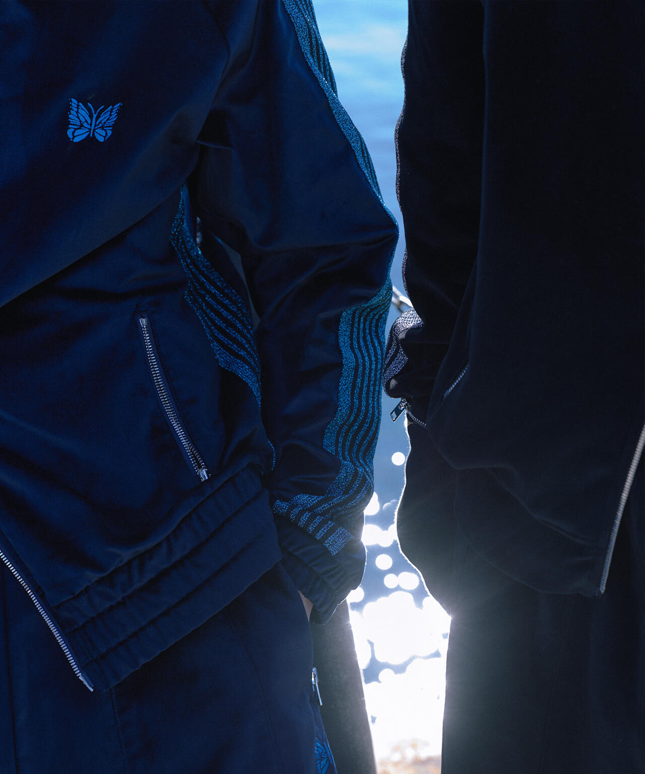 NEEDLES/ニードルズ/【LHP EXCLUSIVE】TRACK JACKET - C/PE VELOUR（NAVY）