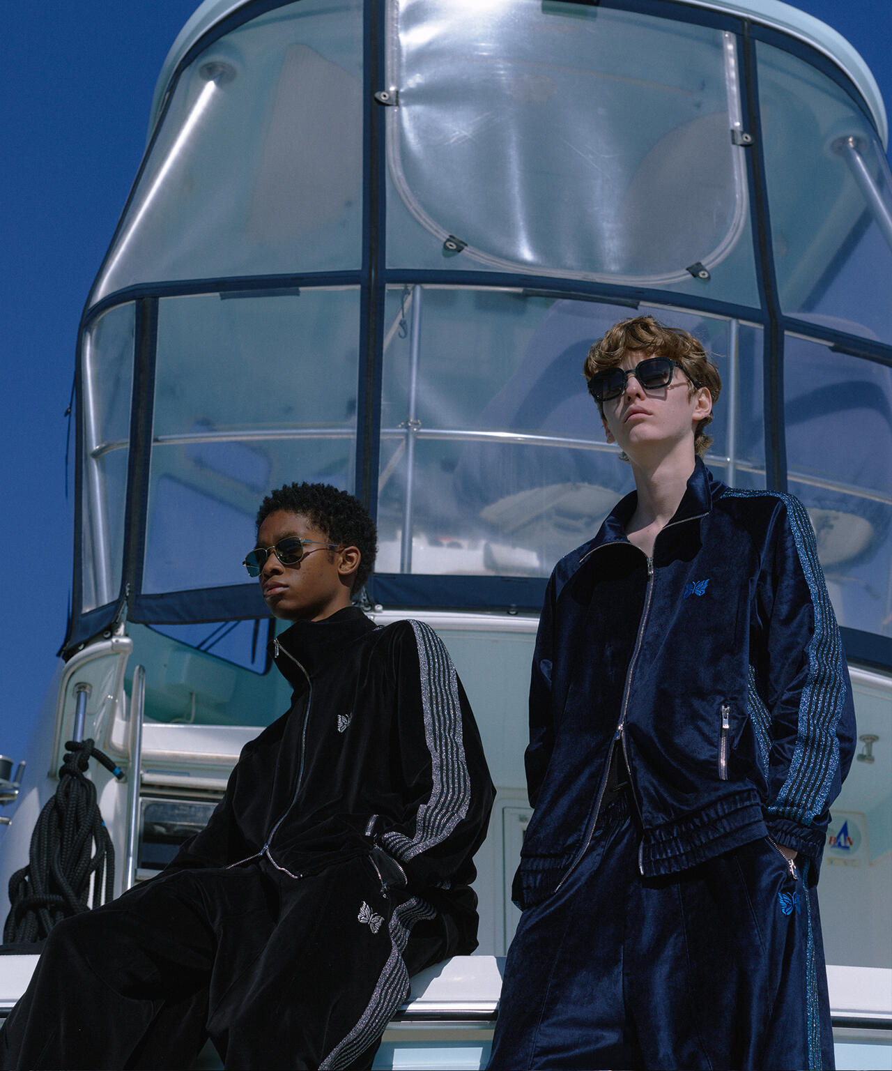 NEEDLES/ニードルズ/【LHP EXCLUSIVE】TRACK JACKET - C/PE VELOUR（NAVY）