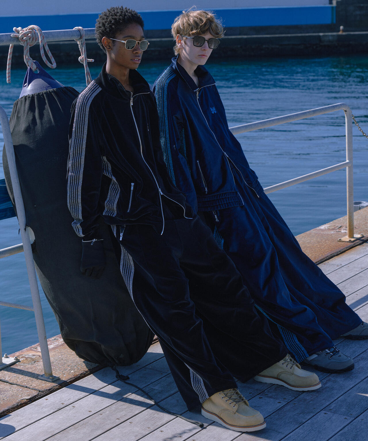 NEEDLES/ニードルズ/【LHP EXCLUSIVE】TRACK JACKET - C/PE VELOUR（NAVY）