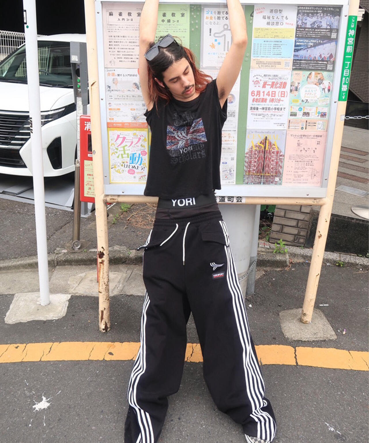 RECKLESS SCHOLARS×YORI SPORT/レックレス スカラーズ×ヨリスポーツ/【LHP別注】Side line pants