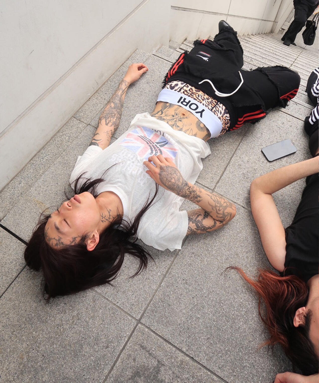 RECKLESS SCHOLARS×YORI SPORT/レックレス スカラーズ×ヨリスポーツ/【LHP別注】Damege pants