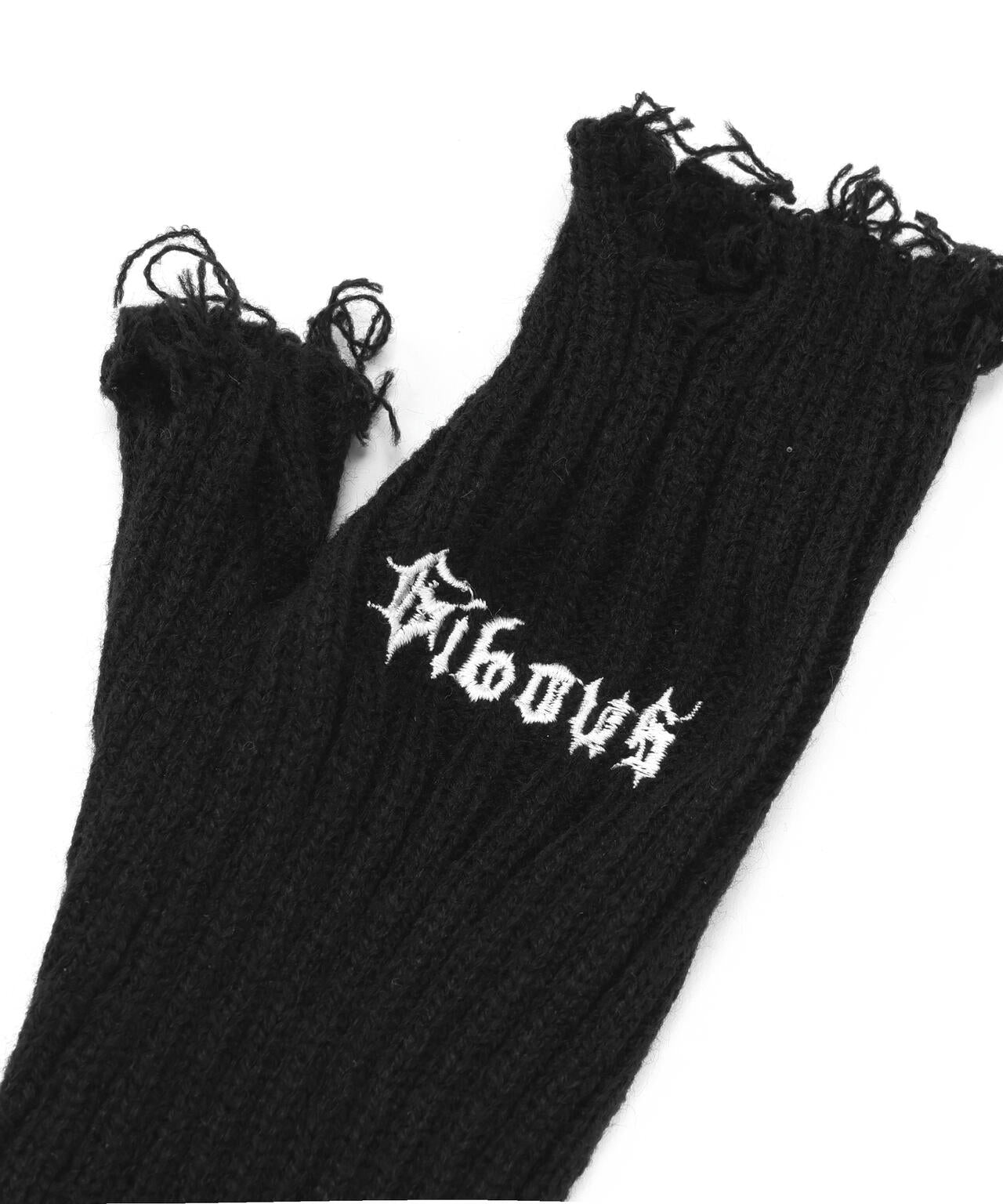 gibous/ギボス/Damage knit arm cover