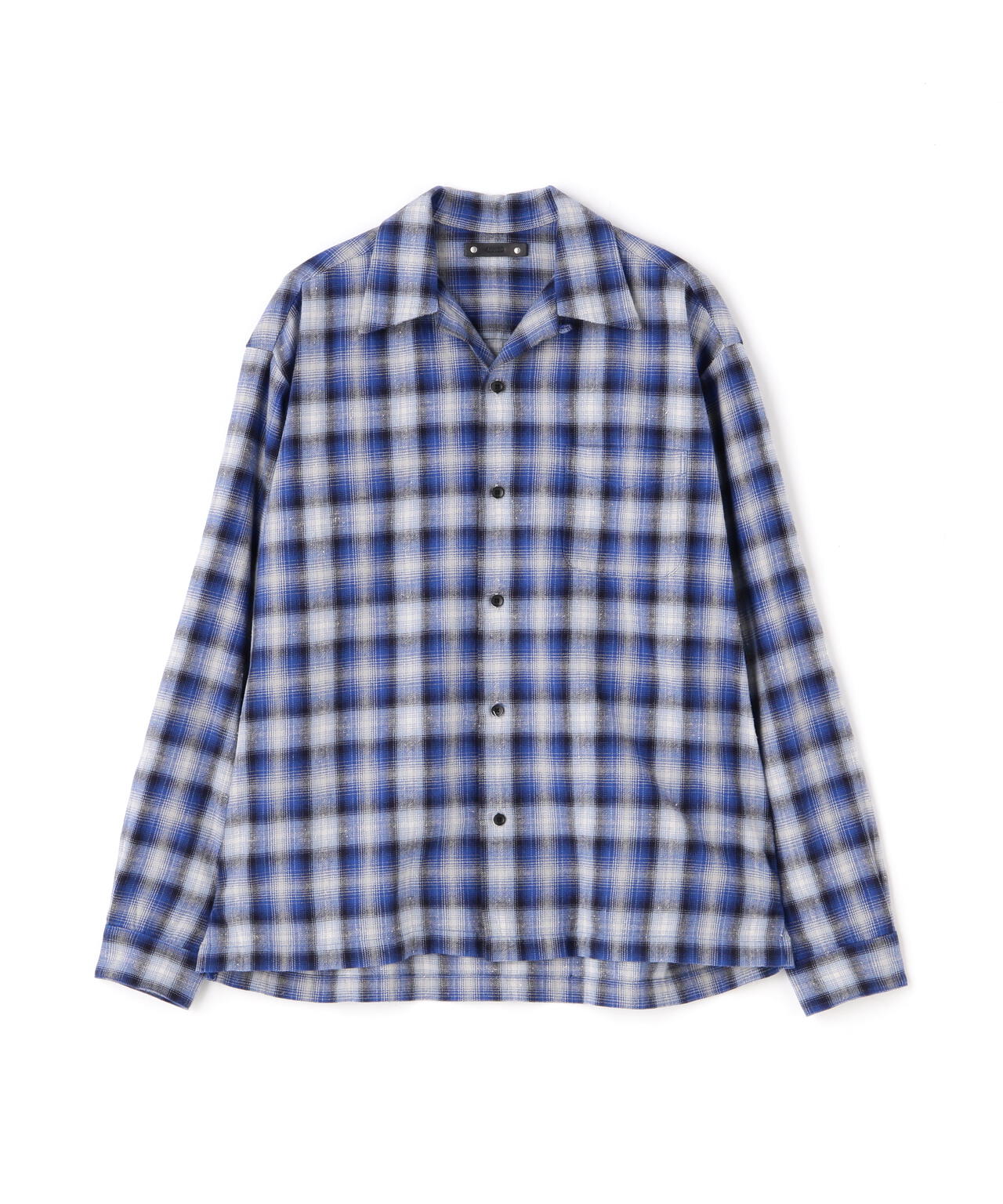 MINEDENIM（マインデニム）V.Nep Check Flannel Open Collar SH
