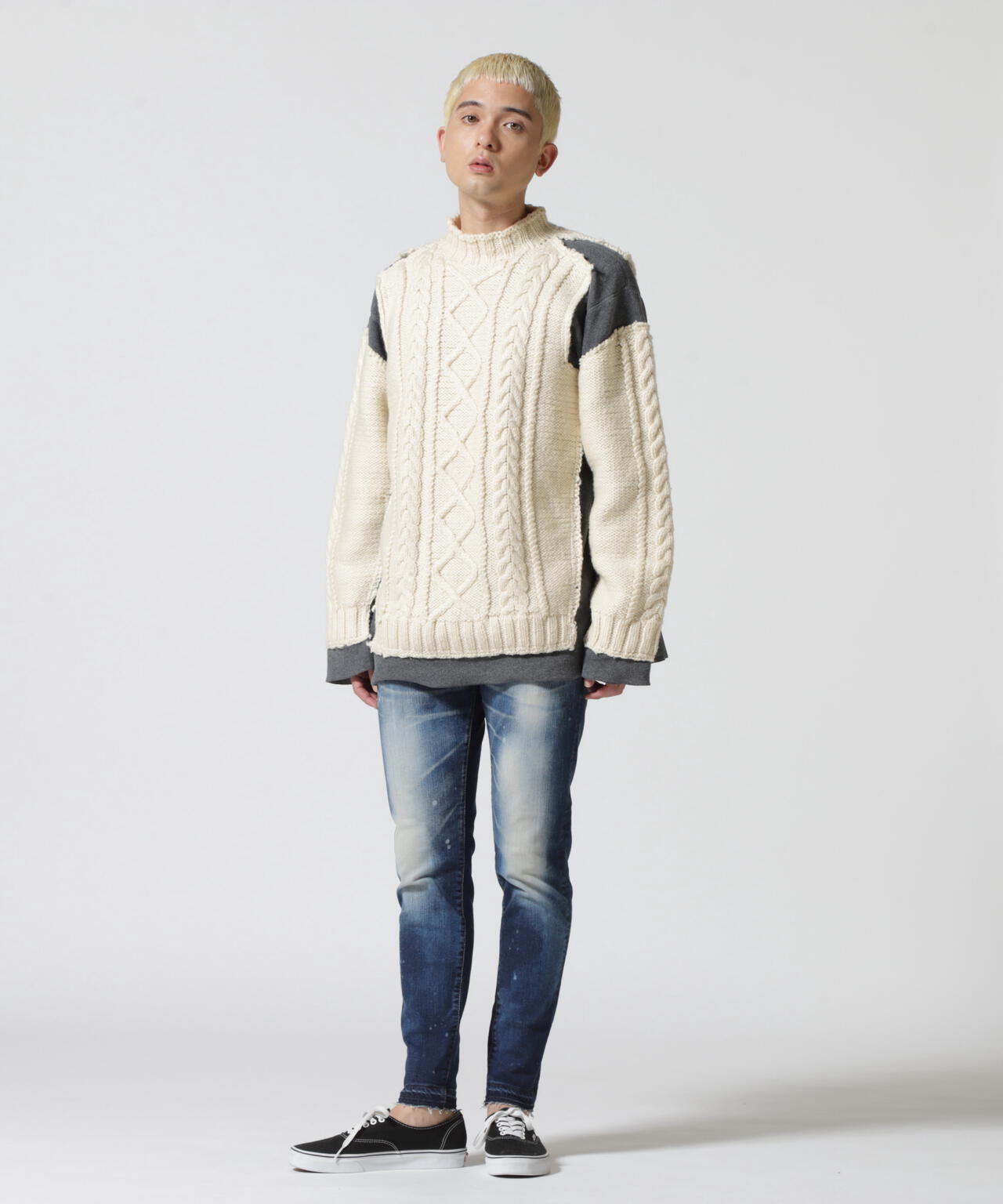 Needles/ニードルズ/Fisherman Sweater/フィッシャーマンニット