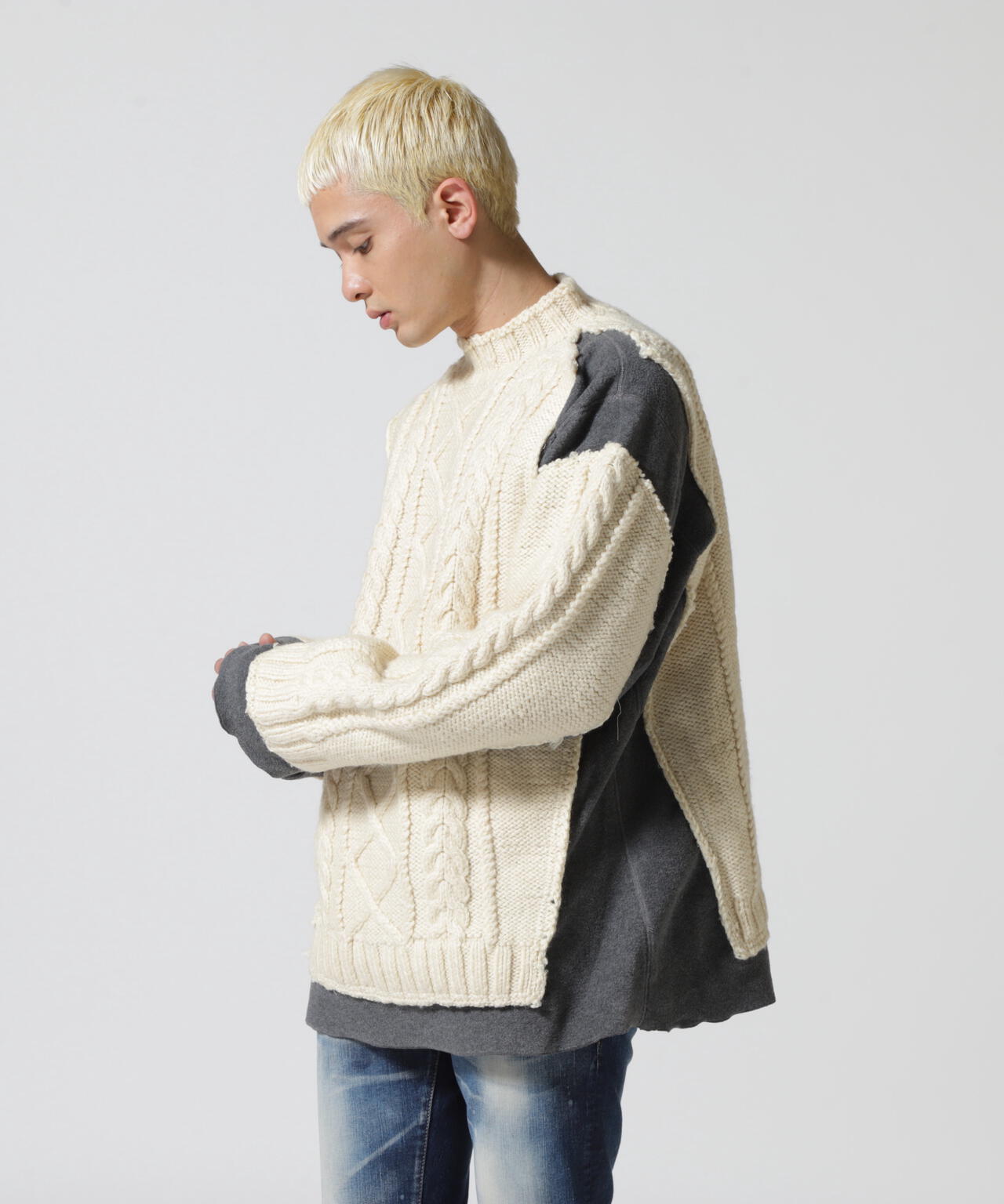 Needles/ニードルズ/Fisherman Sweater/フィッシャーマンニット