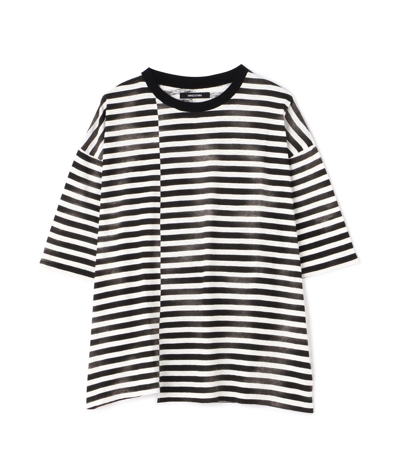 MINEDENIM（マインデニム）Hazy Border Uneven Loose T-SH
