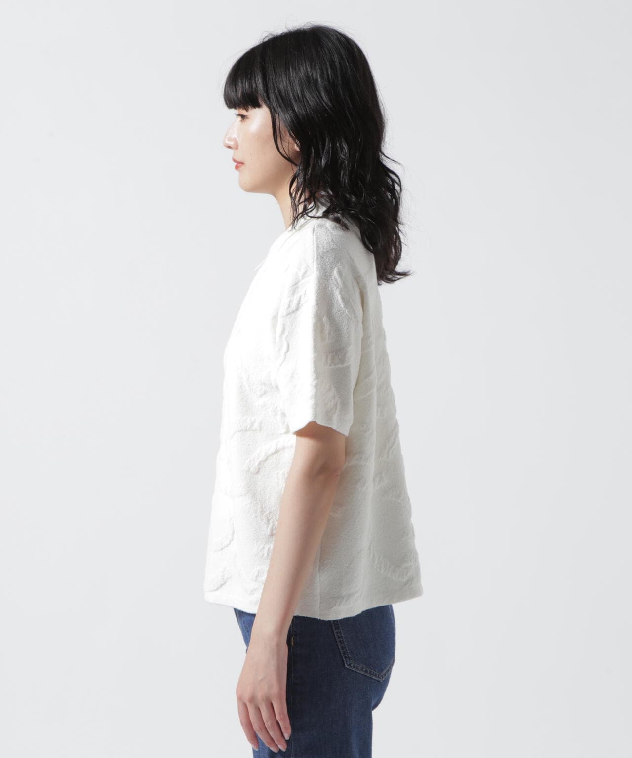 HCAE(エイチシーエーイー) 別注HALF ZIP KNIT SHORT