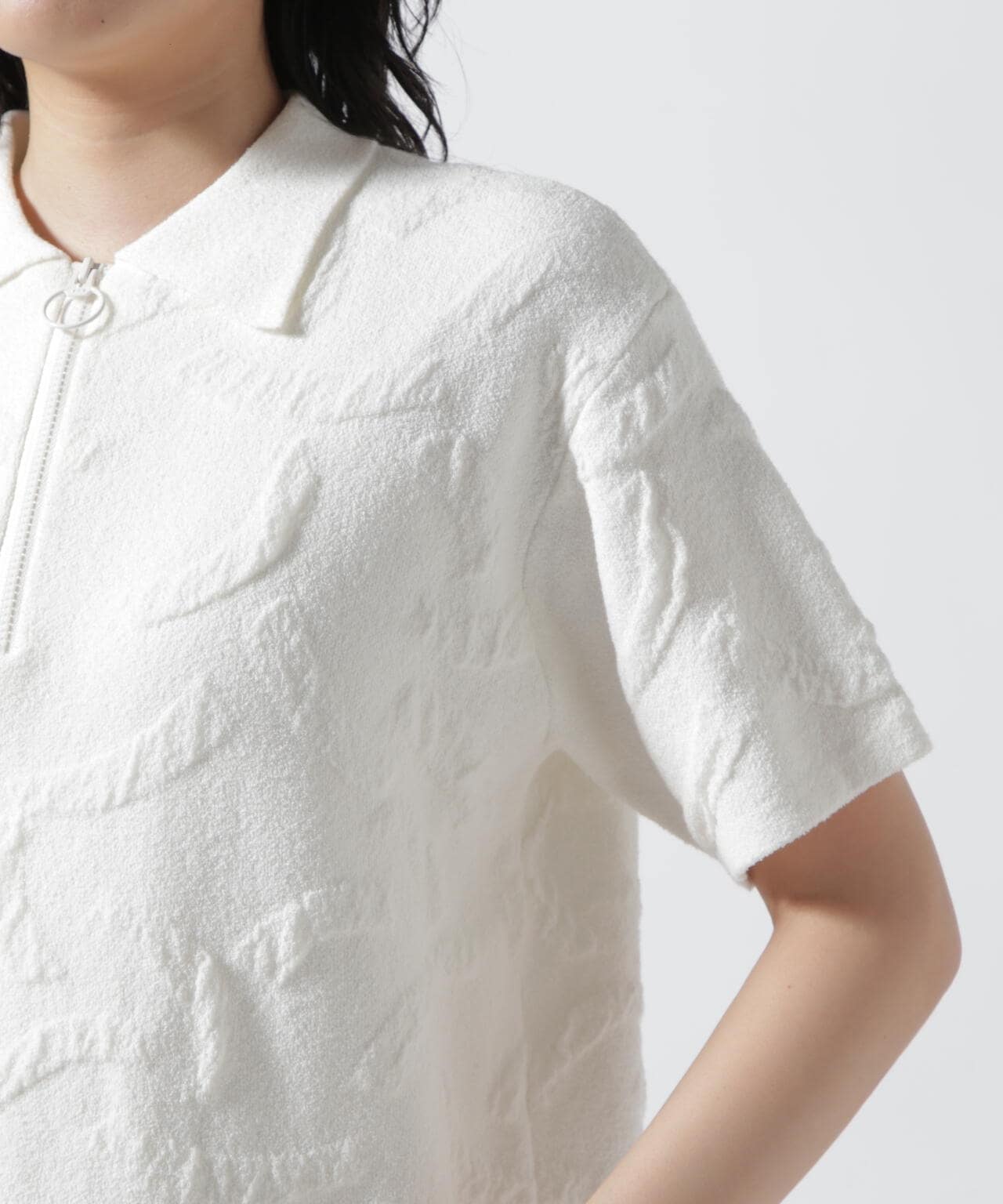 HCAE(エイチシーエーイー) 別注HALF ZIP KNIT SHORT