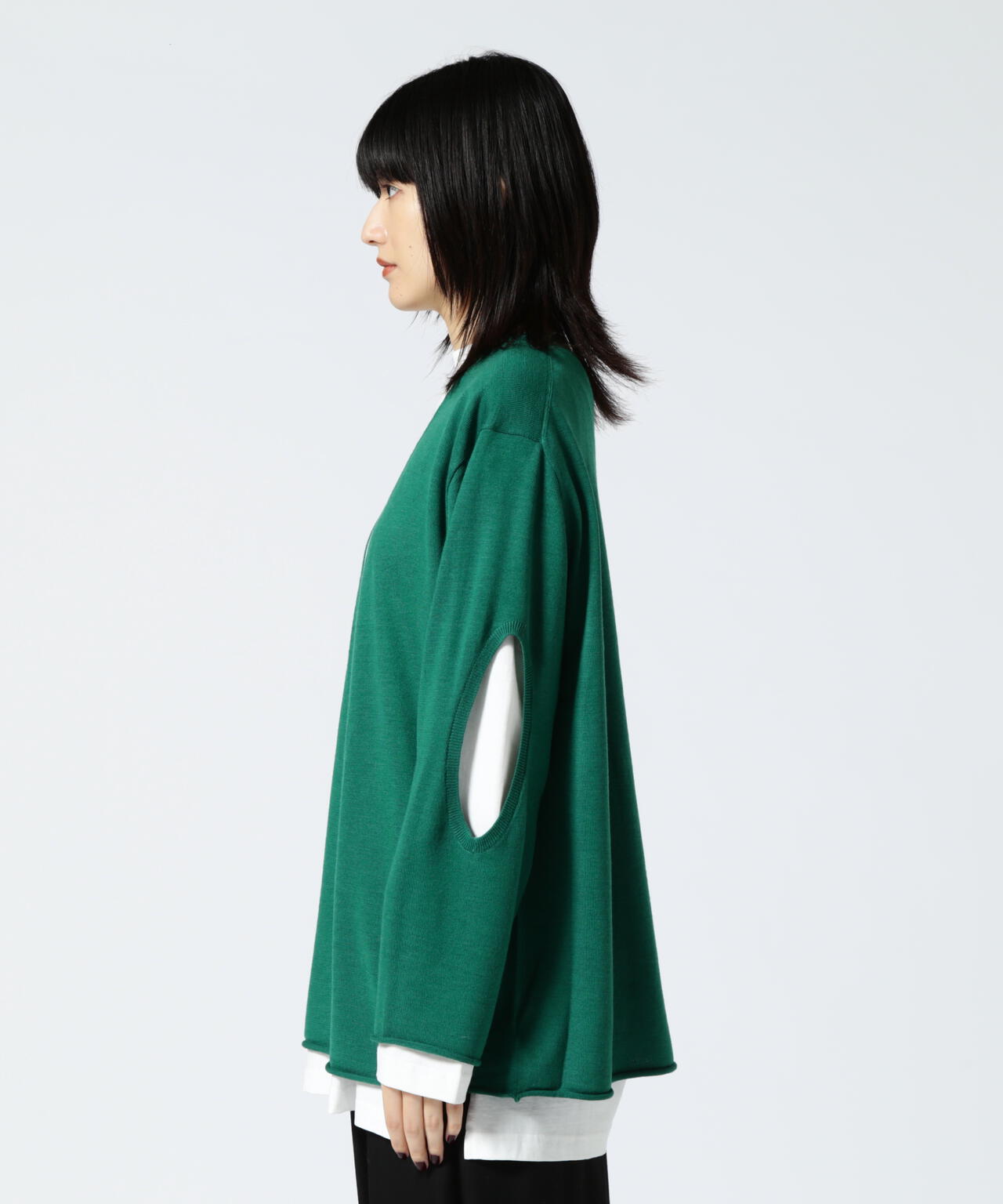 DROIT BELLO(ドロイトベロ) エルボーホールデザインニット
